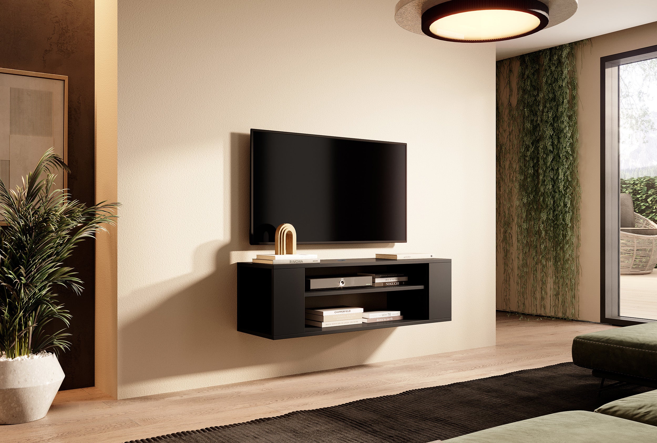 selsey-wall-tv-schrank-100-cm-schwarz image 6
