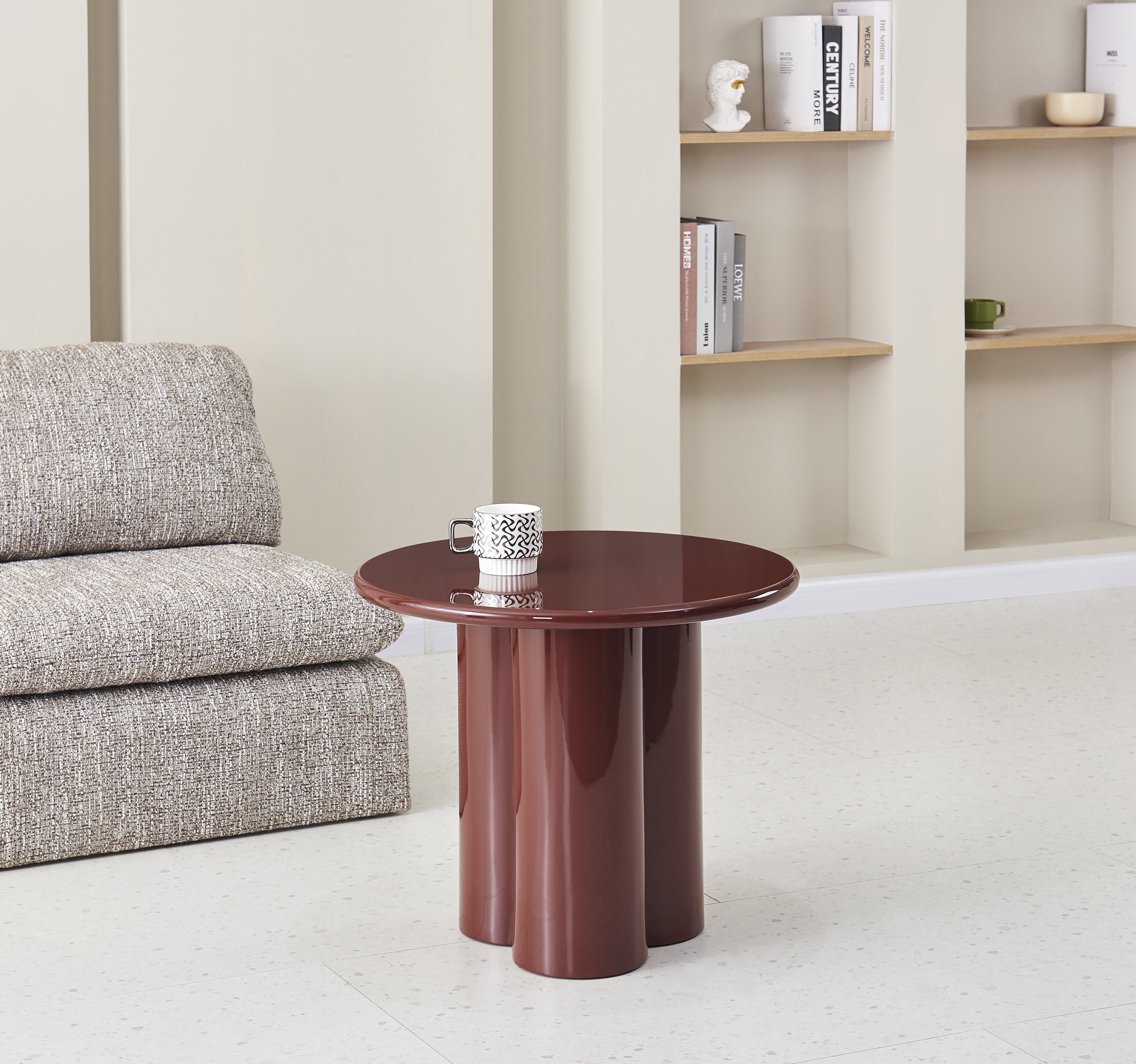 selsey-loccoli-couchtisch-rund-60-cm-bordeauxrot-hochglanz image 2