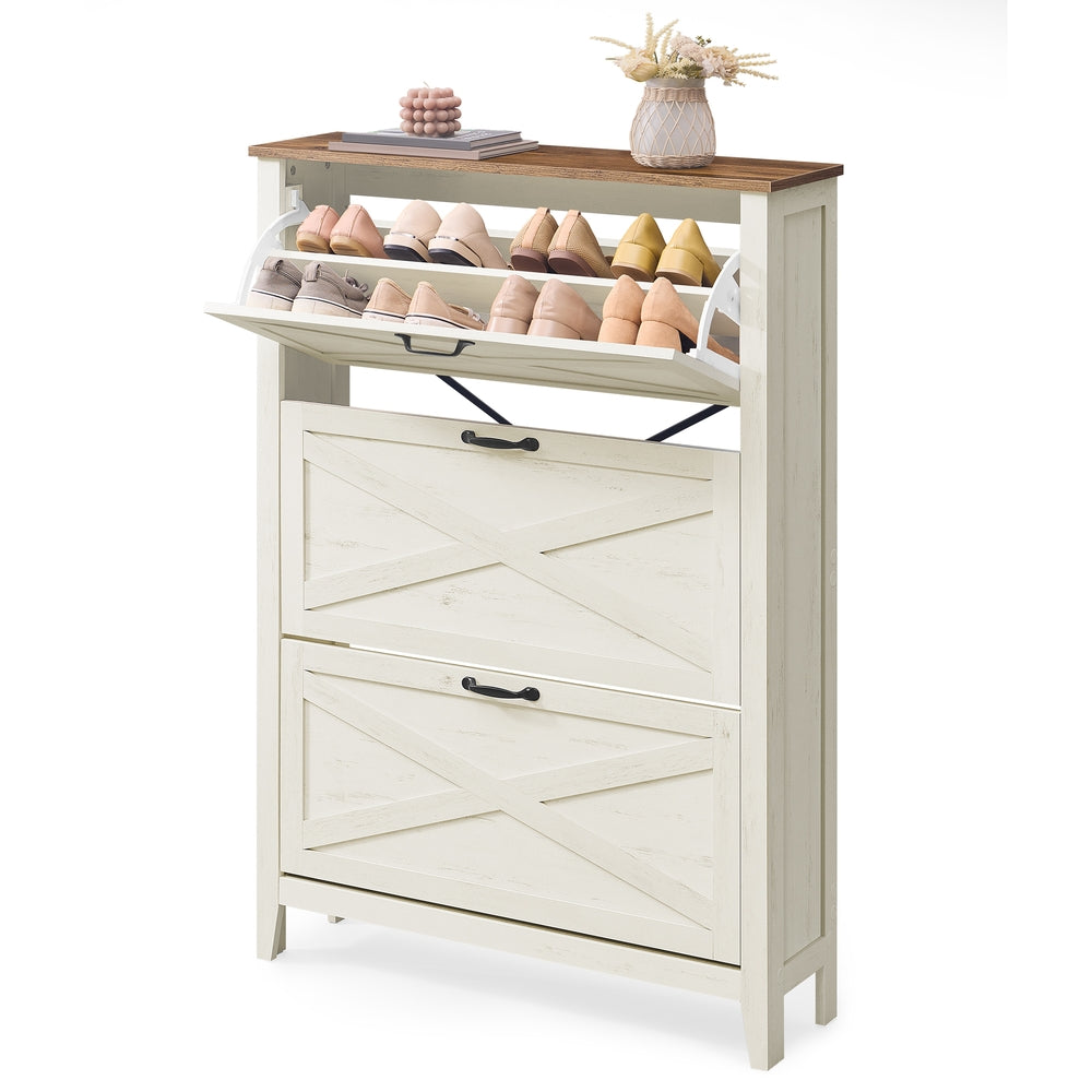 vasagle-liry-kollektion-schuhschrank-mit-drei-klappen image 1