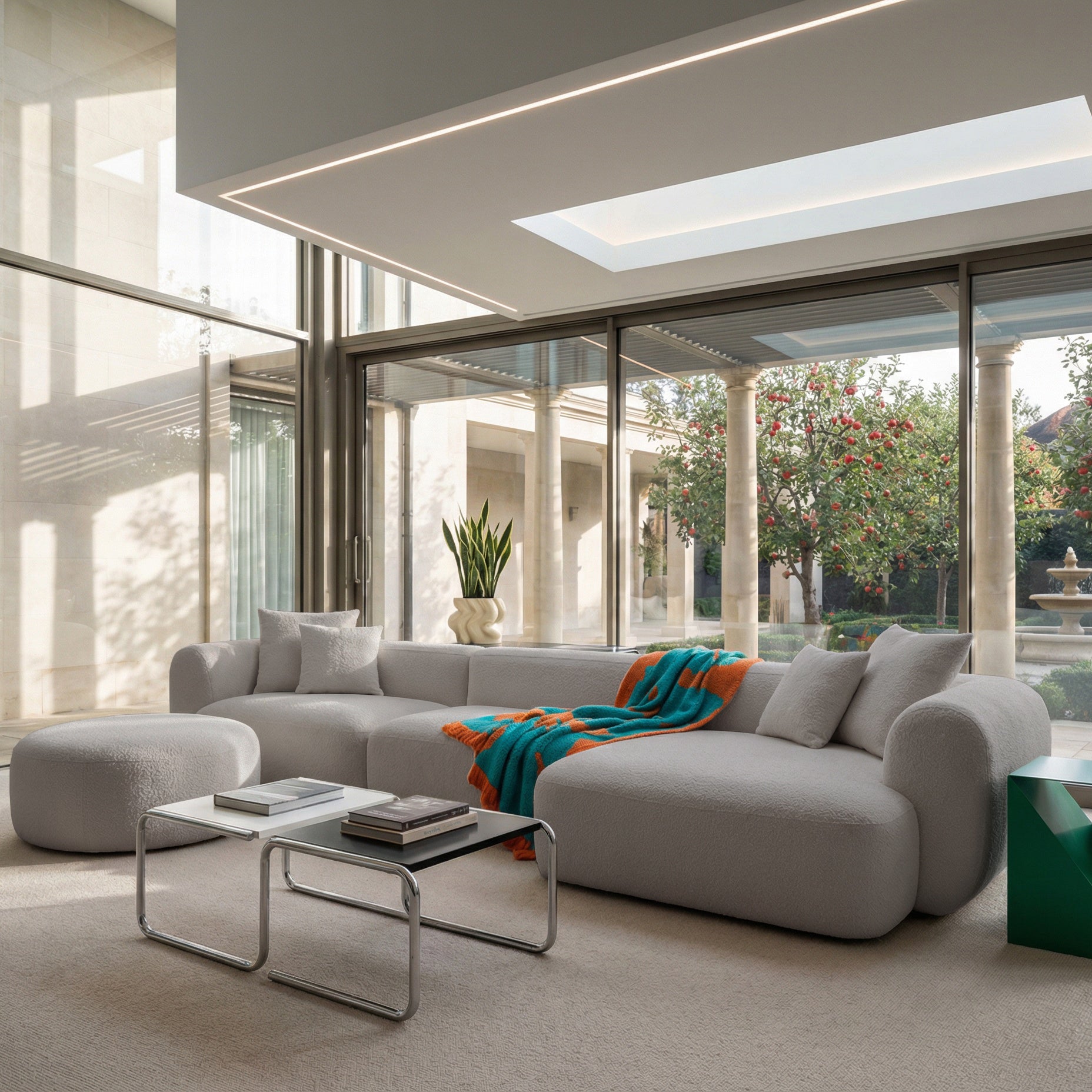 selsey-baomi-gro-es-l-f-rmiges-modulares-ecksofa-mit-hocker-rechtsseitig-hellgra image 2