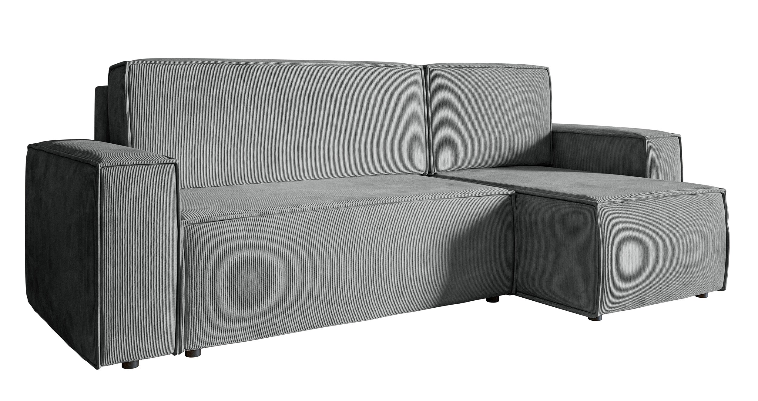 selsey-copertino-ecksofa-l-f-rmig-mit-schlaffunktion-und-stauraum-grauer-cord-un image 1
