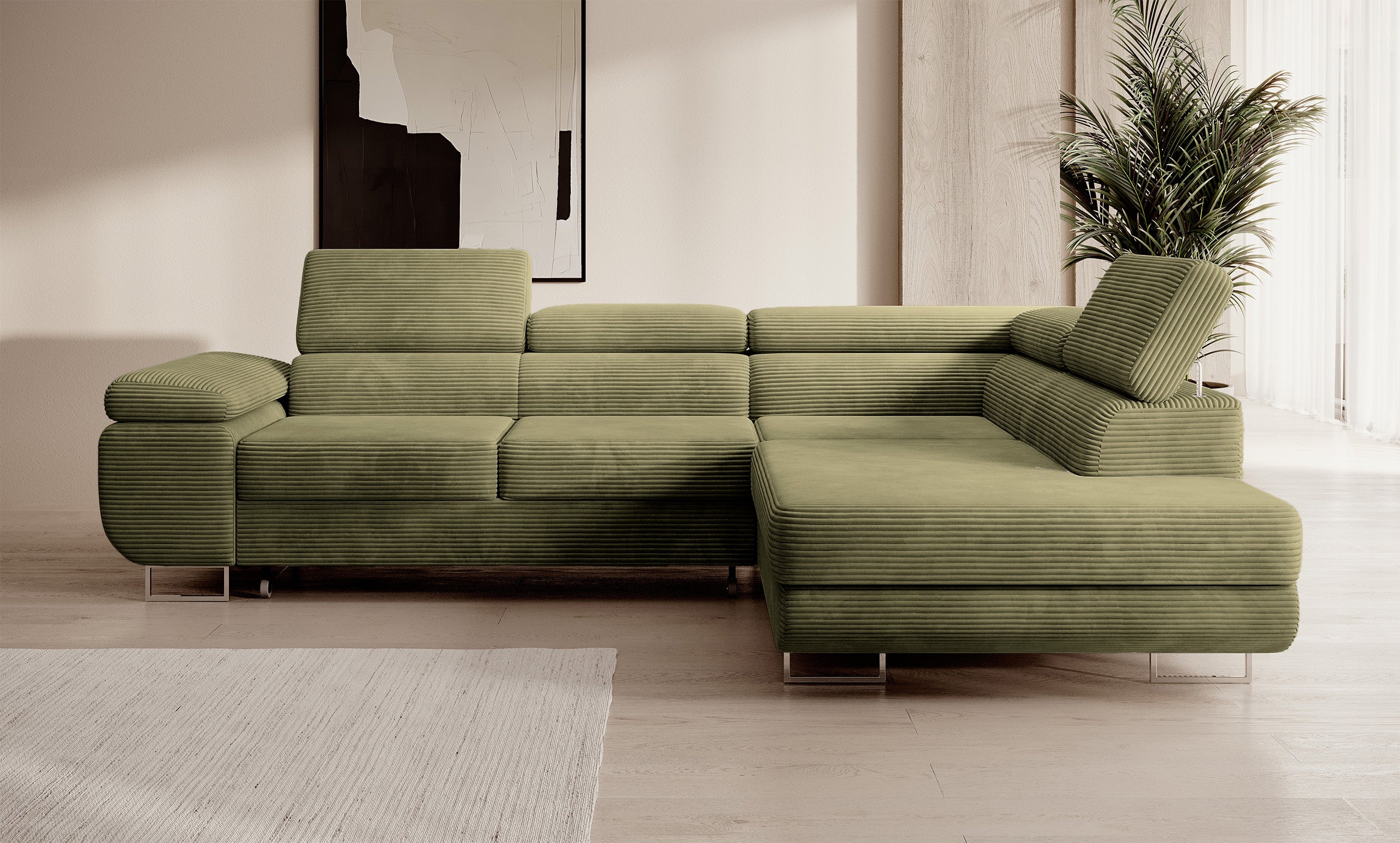 selsey-stevil-ecksofa-mit-schlaffunktion-l-form-rechts-mit-stauraum-olivgr-ner-c image 4