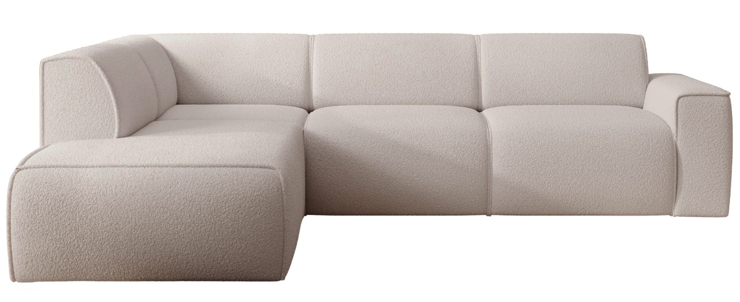 selsey-bouvi-ecksofa-l-f-rmig-linke-armlehne-hellbeiger-boucl-stoff image 1