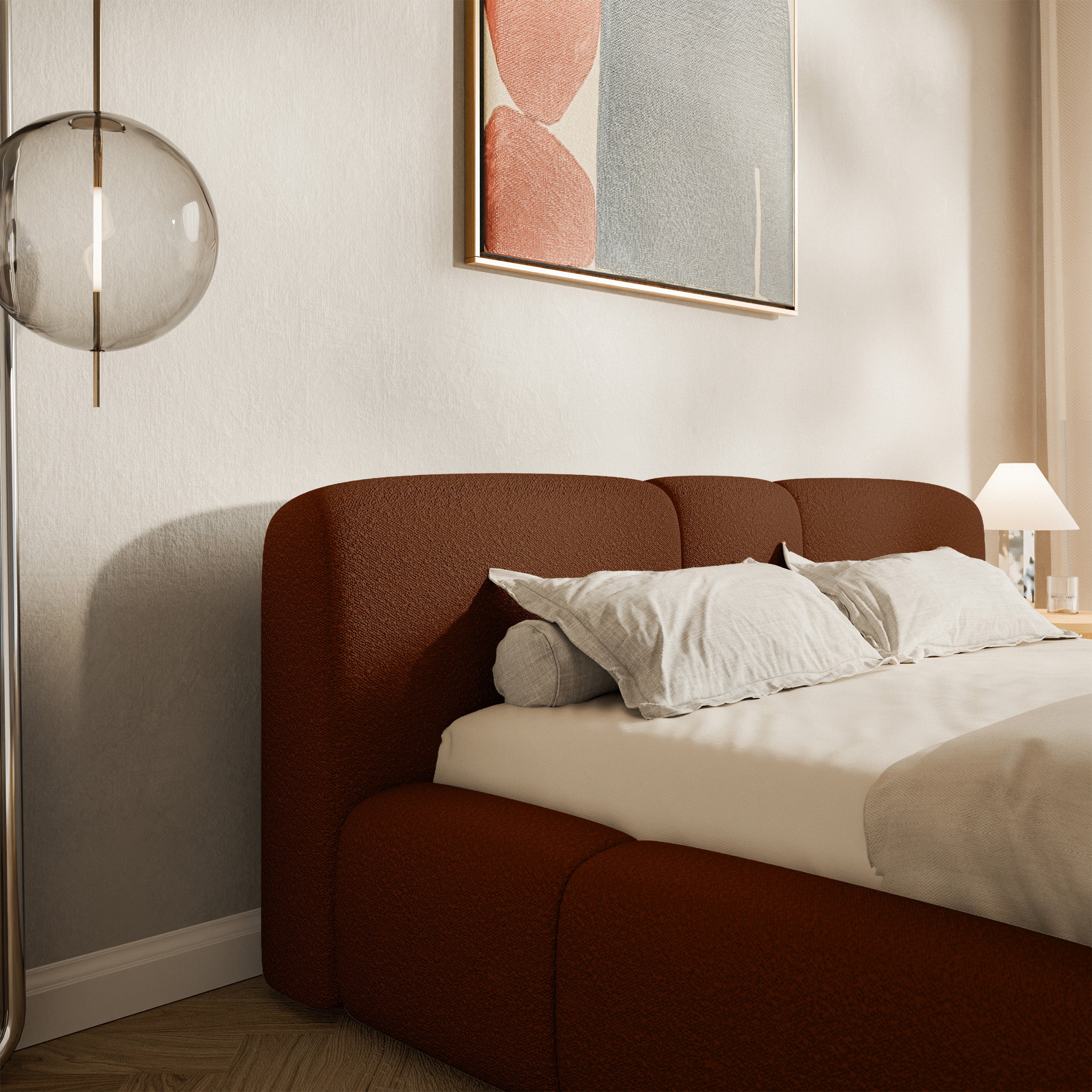 selsey-bowia-polsterbett-160x200-cm-in-kupfer-boucl-mit-rollrost image 5
