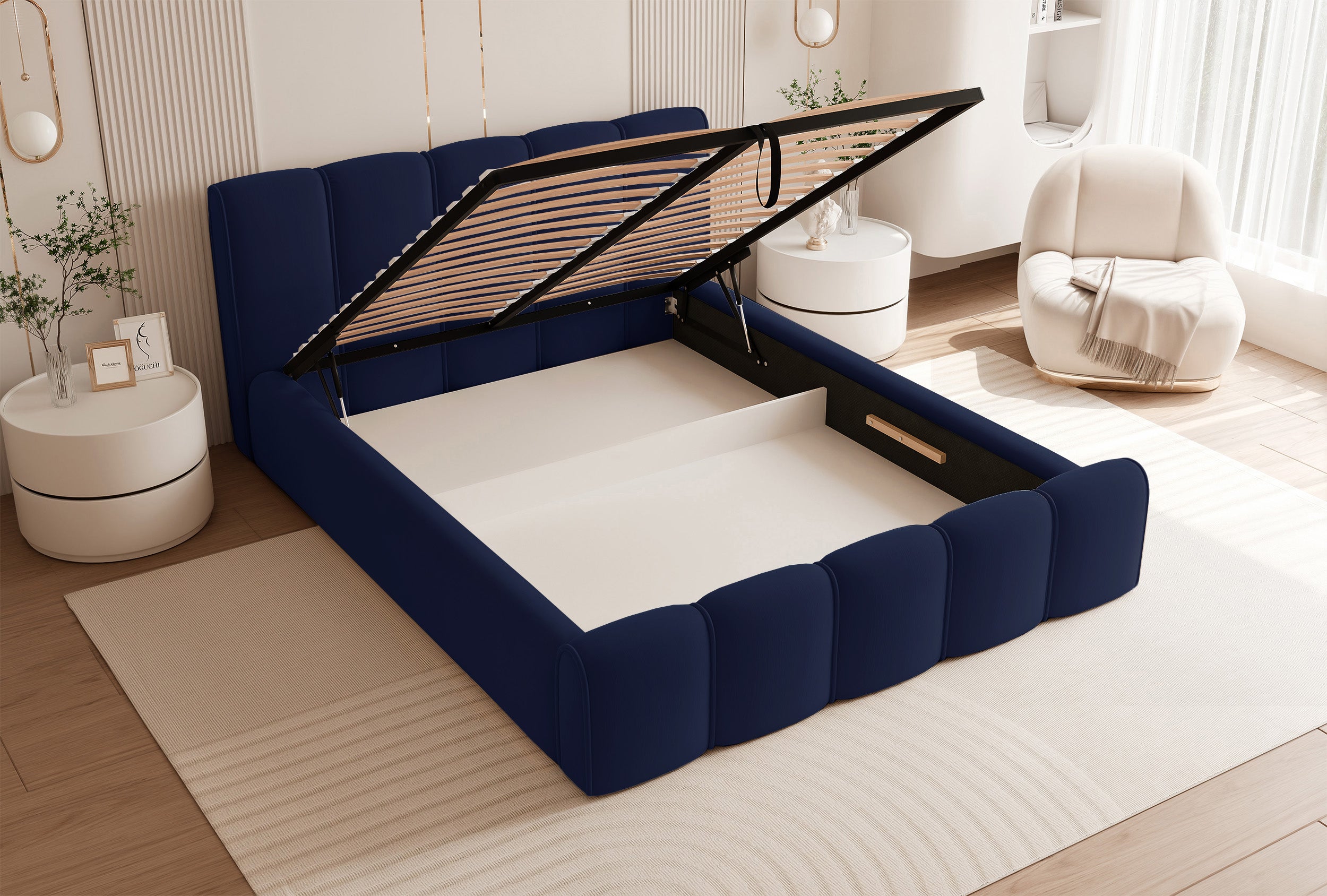 selsey-moenne-polsterbett-140x200-cm-mit-stauraum-metallrahmen-marineblau-velour image 3
