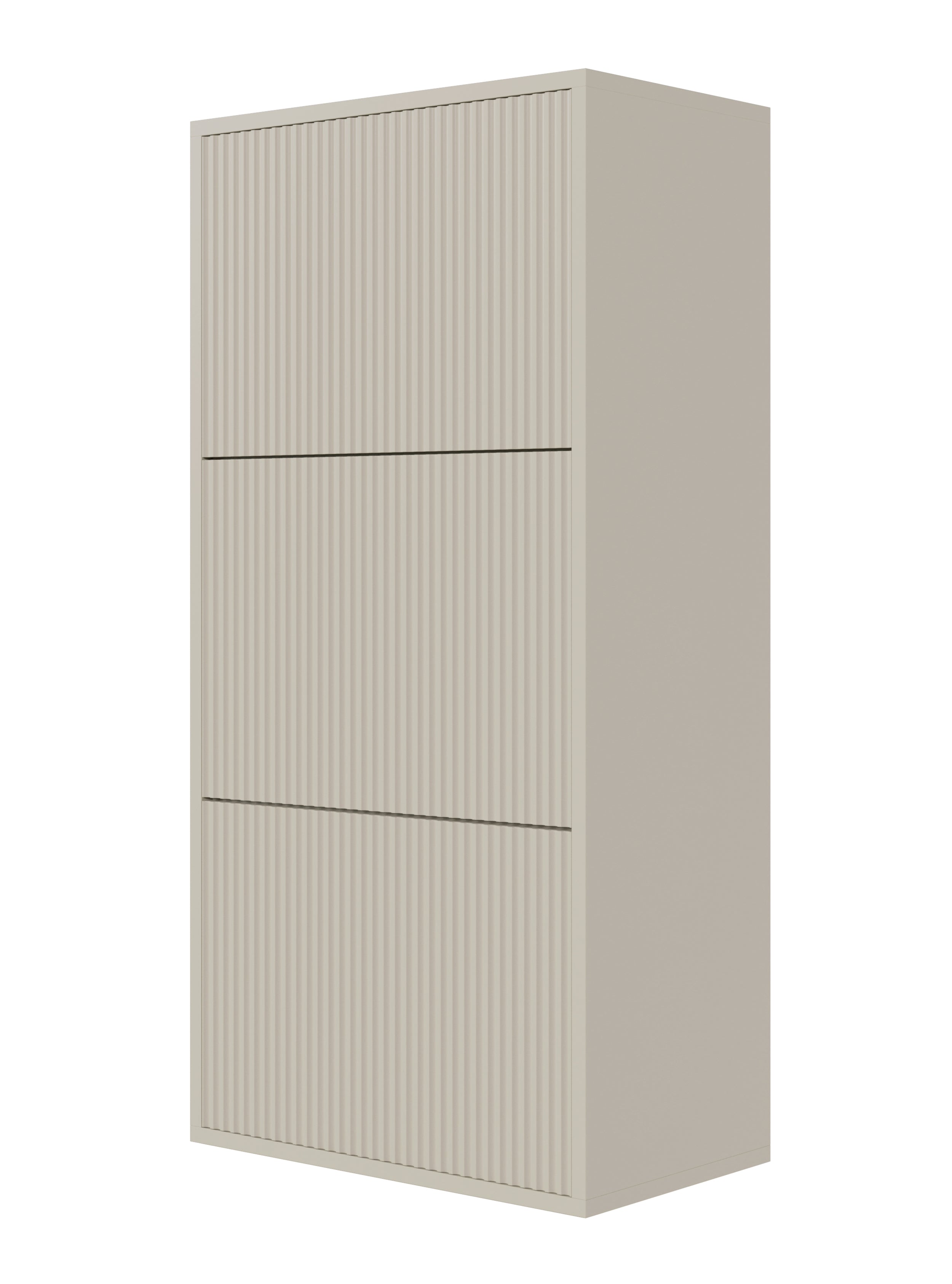 selsey-schuhschrank-veldio-50-cm-mit-3-f-chern-grau-beige-zum-aufh-ngen image 1