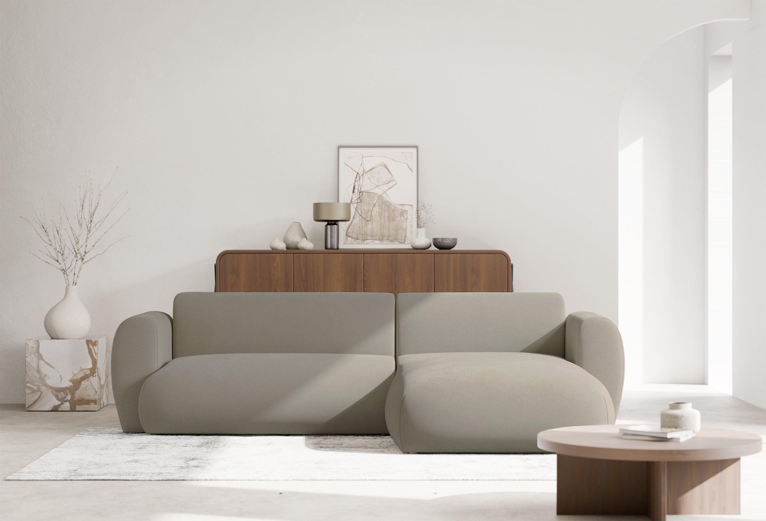 selsey-emia-ecksofa-l-form-rechts-mit-schlaffunktion-grau-beige-chenille image 2