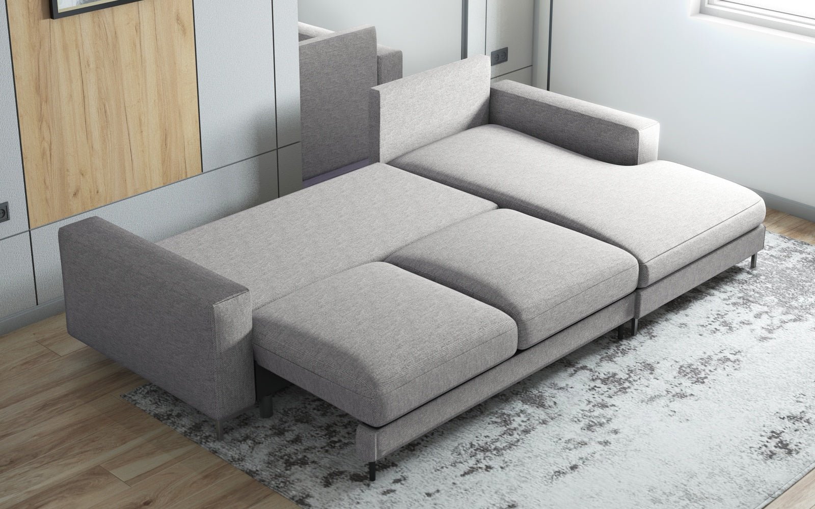 selsey-mokpeo-ecksofa-rechts-mit-schlaffunktion-hellgrau-pflegeleicht image 3