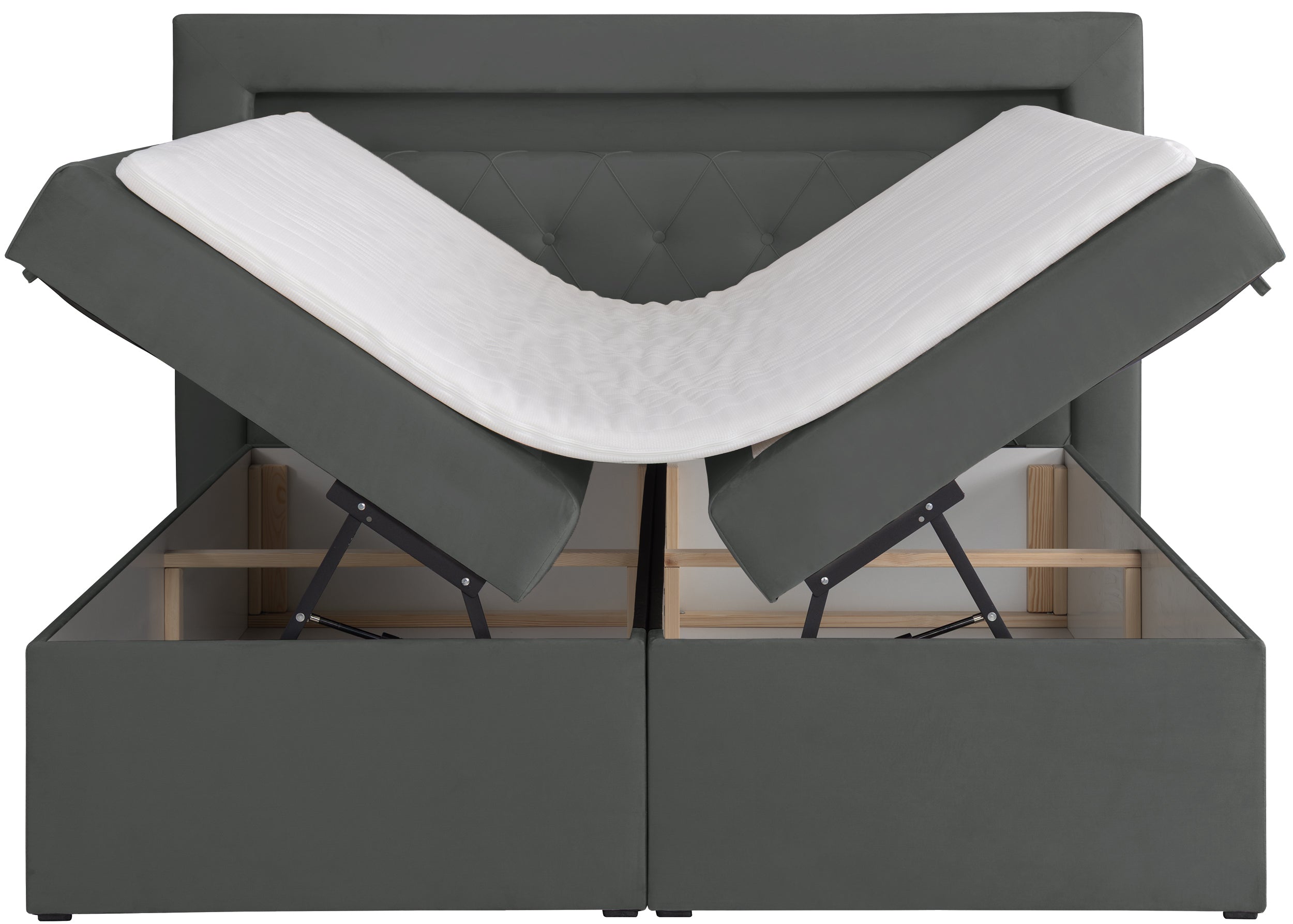 selsey-goldess-boxspringbett-140x200-cm-mit-stauraum-und-led-dunkelgrauer-samt image 7
