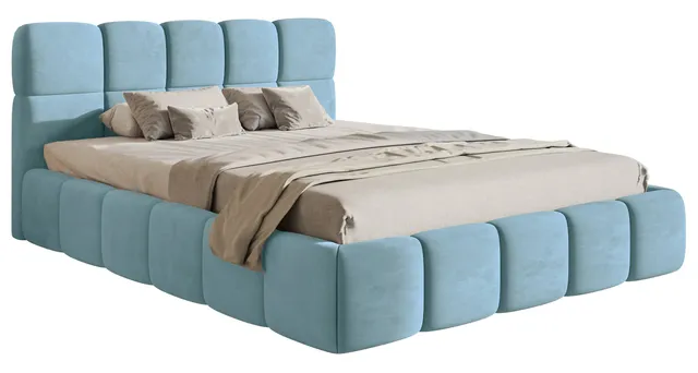 selsey-cloudy-polsterbett-120x200-cm-mit-stauraum-metallrahmen-hellblauer-velour image 1