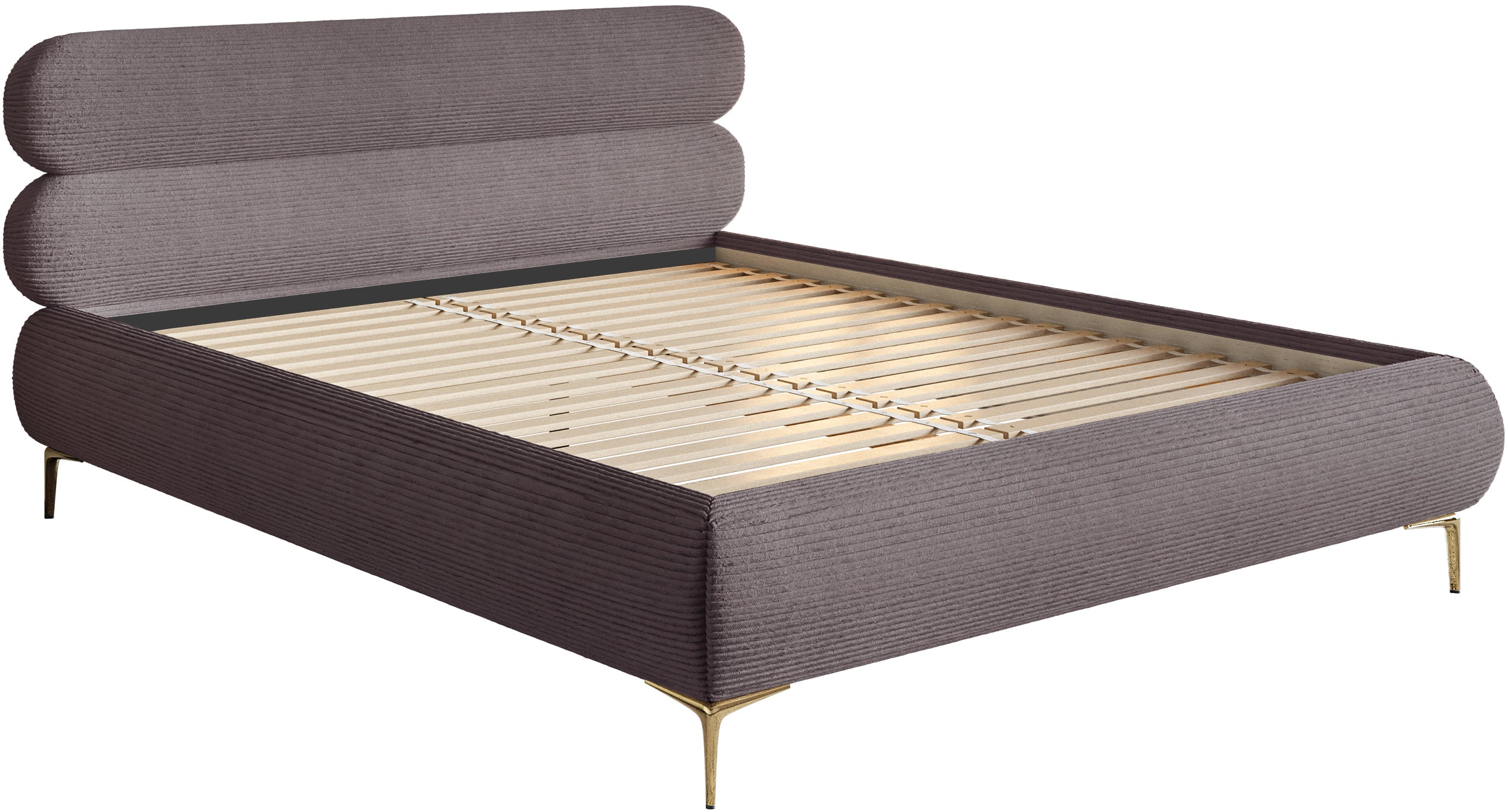 selsey-roule-cord-polsterbett-140x200-cm-braunes-cord-mit-goldenen-beinen image 7