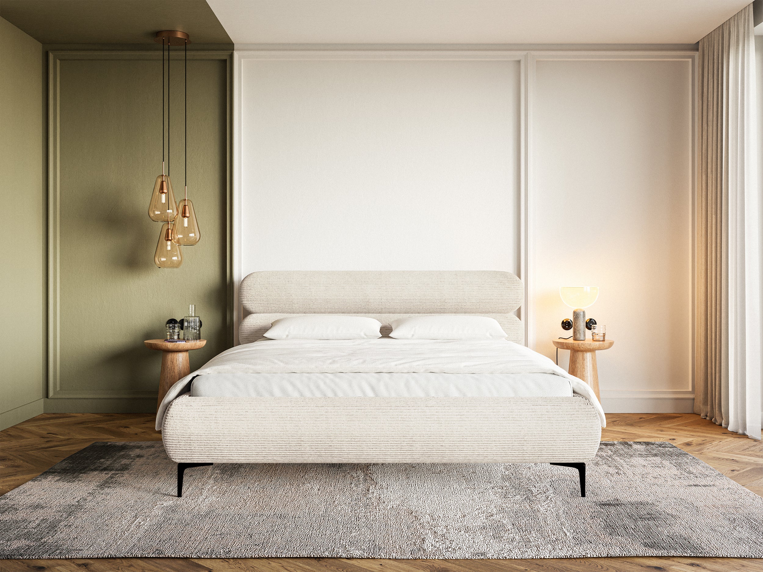 selsey-roule-cord-polsterbett-140x200-cm-hellbeige-cord-schwarze-beine image 3