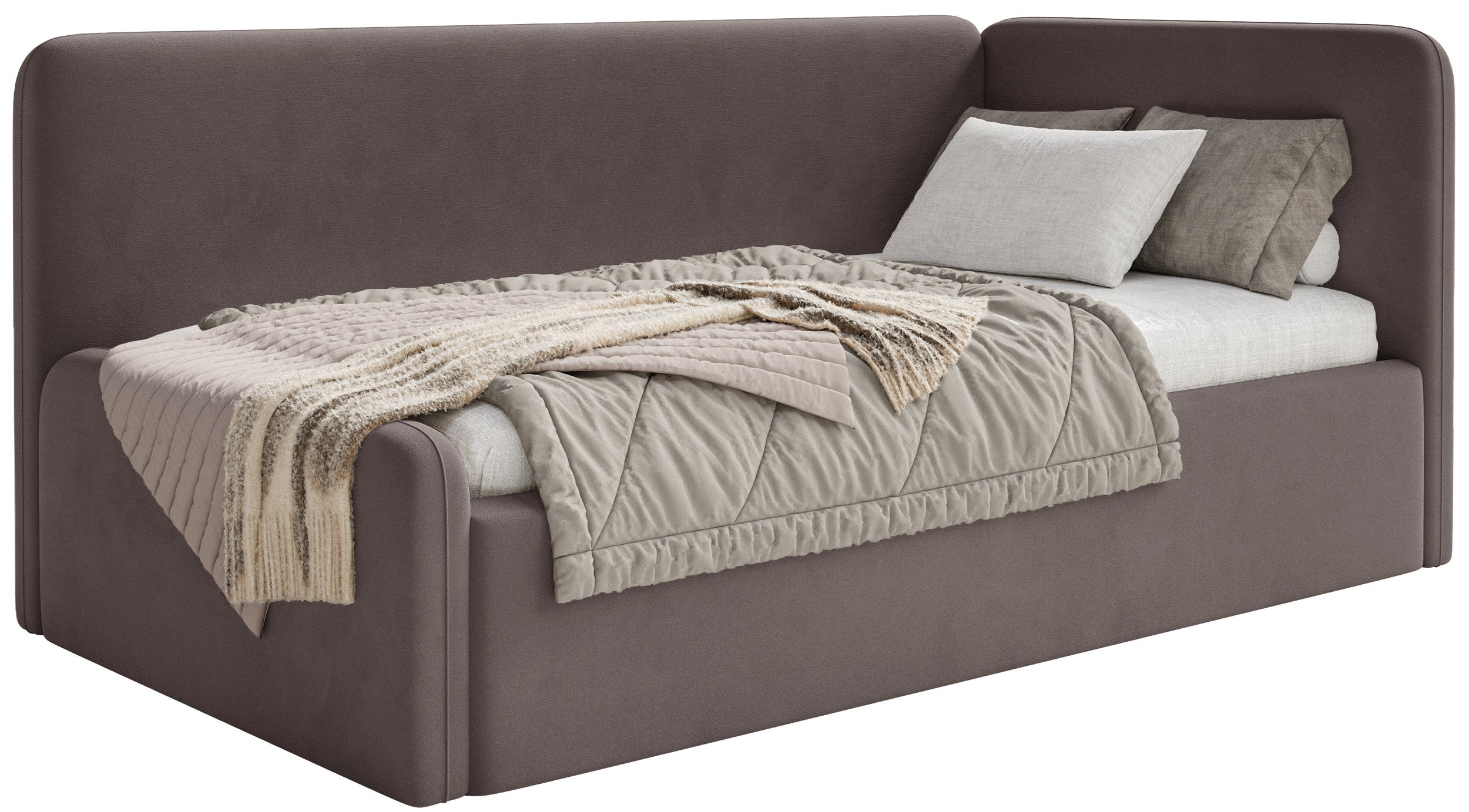 selsey-fanklo-jugendbett-90x200-cm-rechts-brauner-velours-mit-stauraum image 8