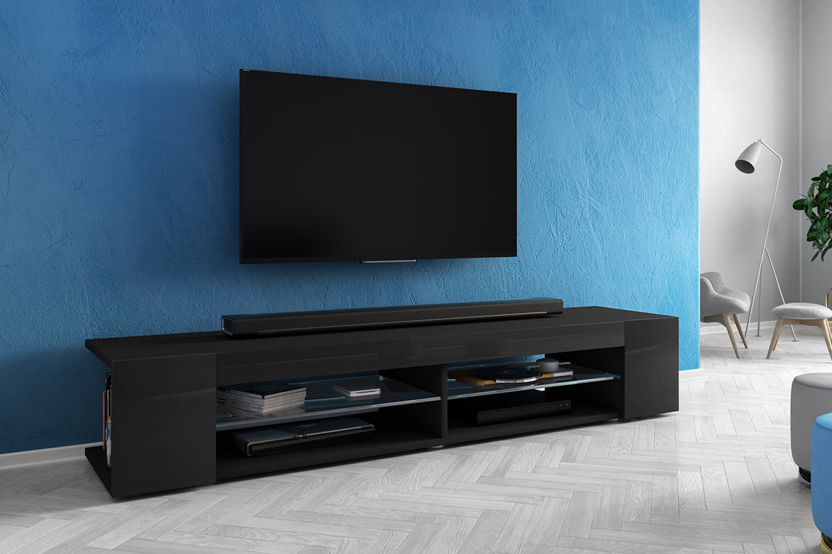 selsey-mitchell-tv-schrank-180-cm-schwarz-matt-schwarz-gl-nzend image 6