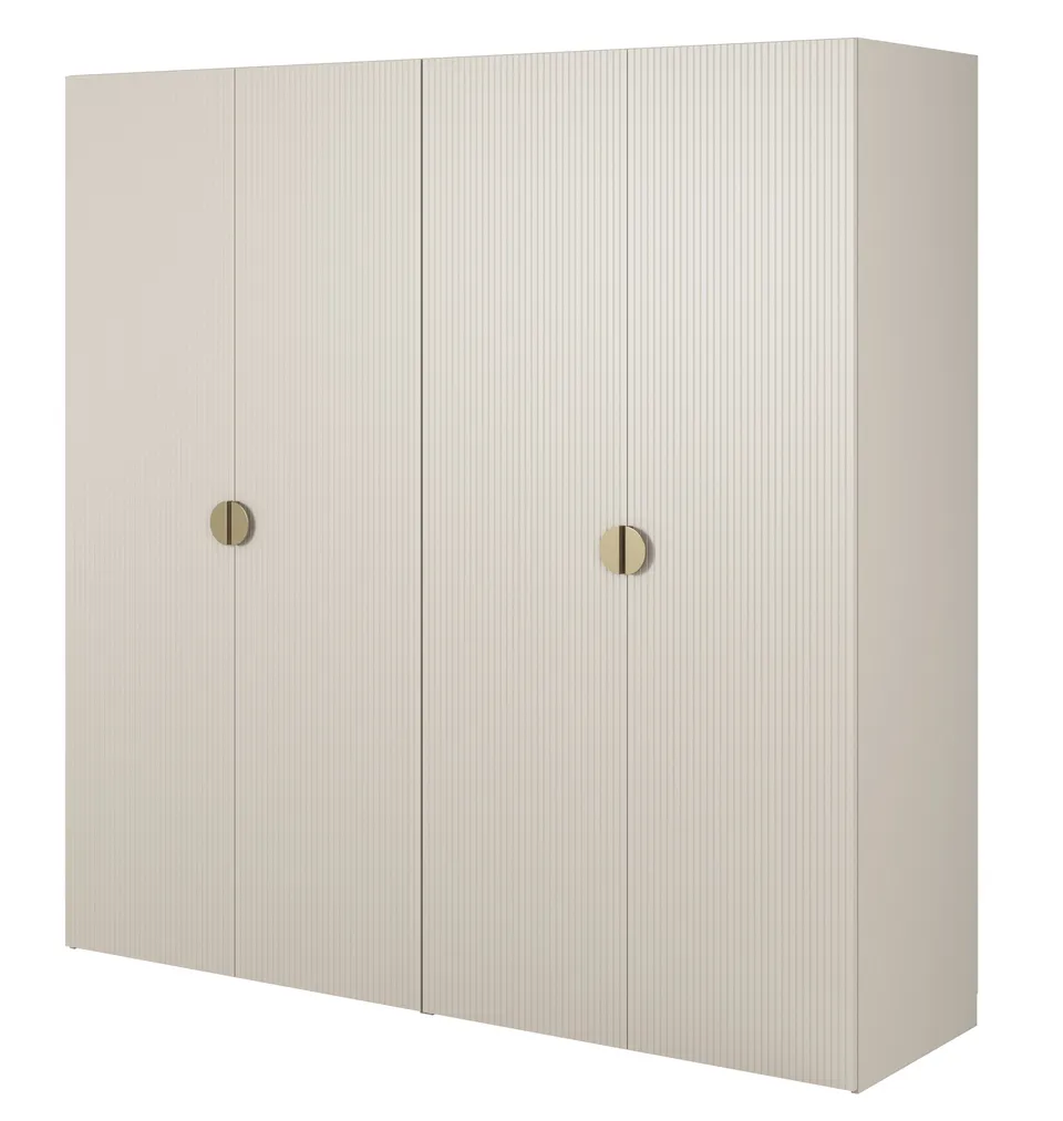 selsey-moonir-vierfl-geliger-kleiderschrank-200-cm-grau-beige-mit-kleiderstange- image 1