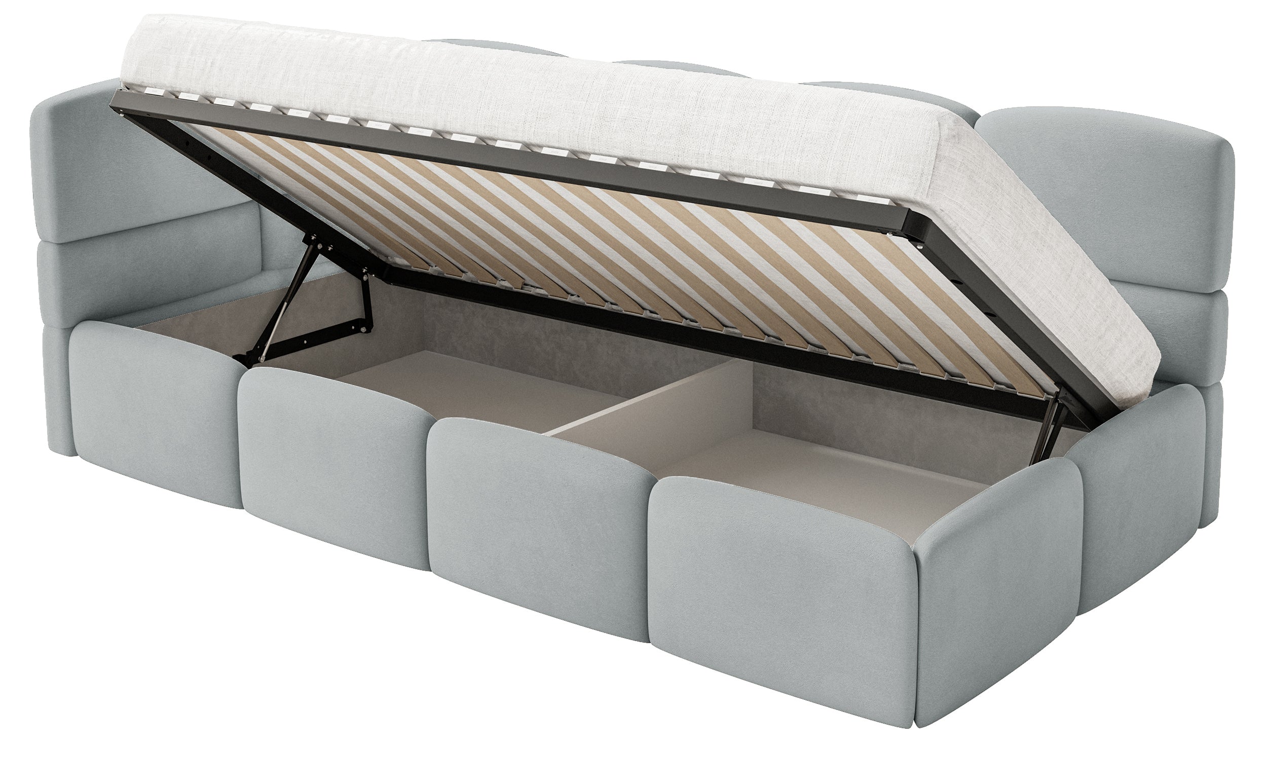 selsey-cloudy-jugendbett-90x200-cm-links-grauer-velours-mit-matratze-und-staurau image 5