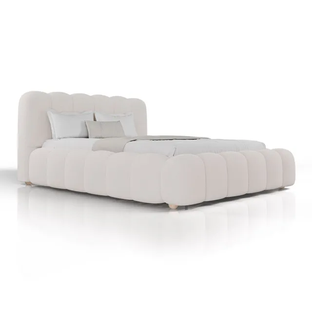 juskys-polsterbett-catania-180x200-cm-boucl-creme image 1