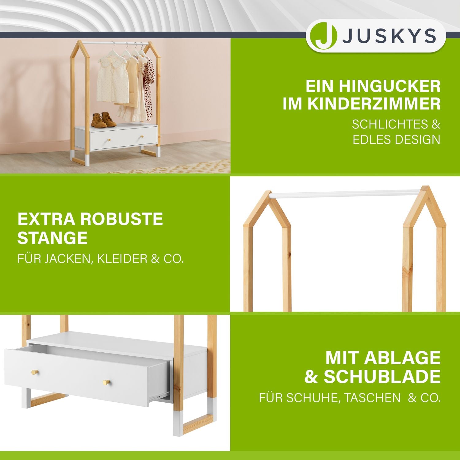 juskys-kinder-kleiderst-nder-filla-mit-schublade-wei image 4