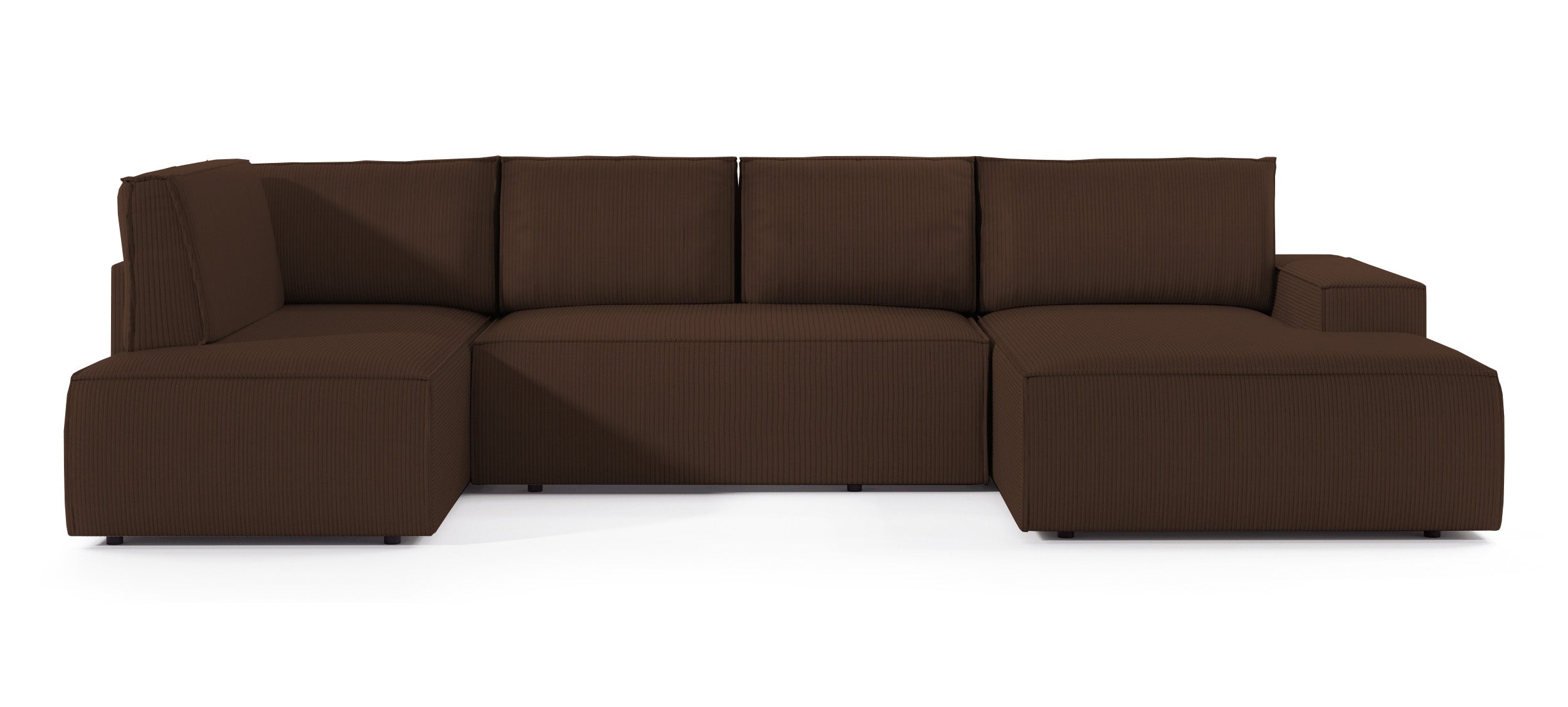 selsey-farese-new-ecksofa-u-form-mit-schlaffunktion-rechts-brauner-cord image 1