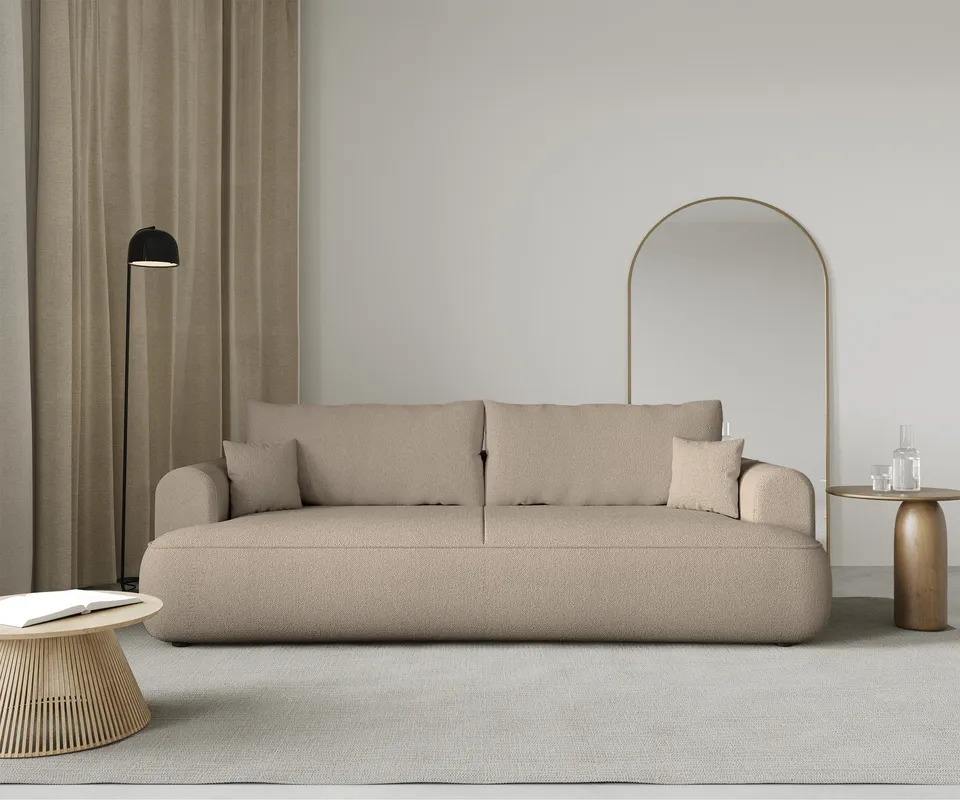 selsey-ovo-dreisitziges-schlafsofa-ausklappbar-beige-chenille-mit-stauraum image 1