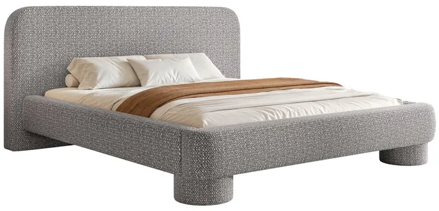 selsey-fredo-gepolstertes-bett-140x200-cm-mit-stauraum-grau-chenille image 1