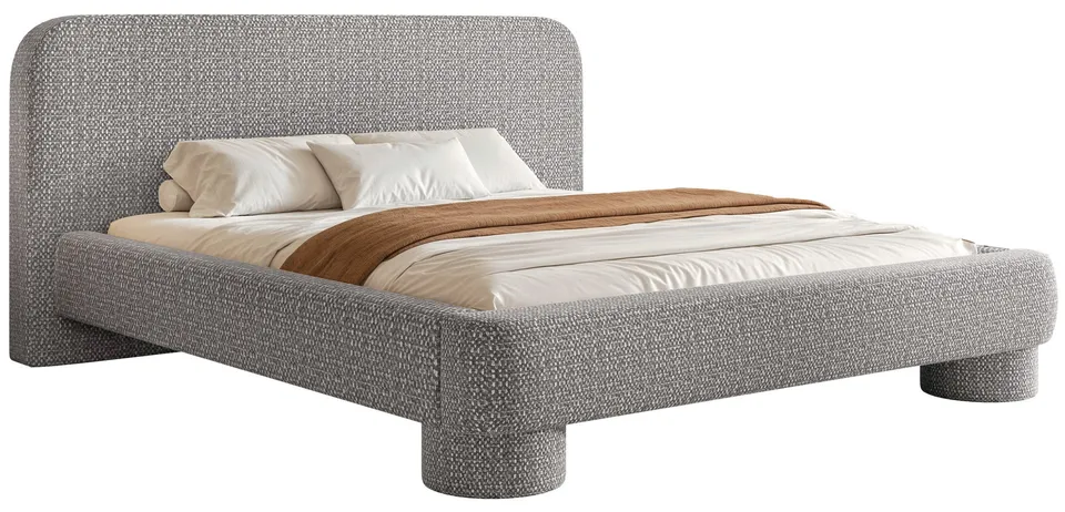 selsey-fredo-gepolstertes-bett-140x200-cm-mit-stauraum-grau-chenille image 1