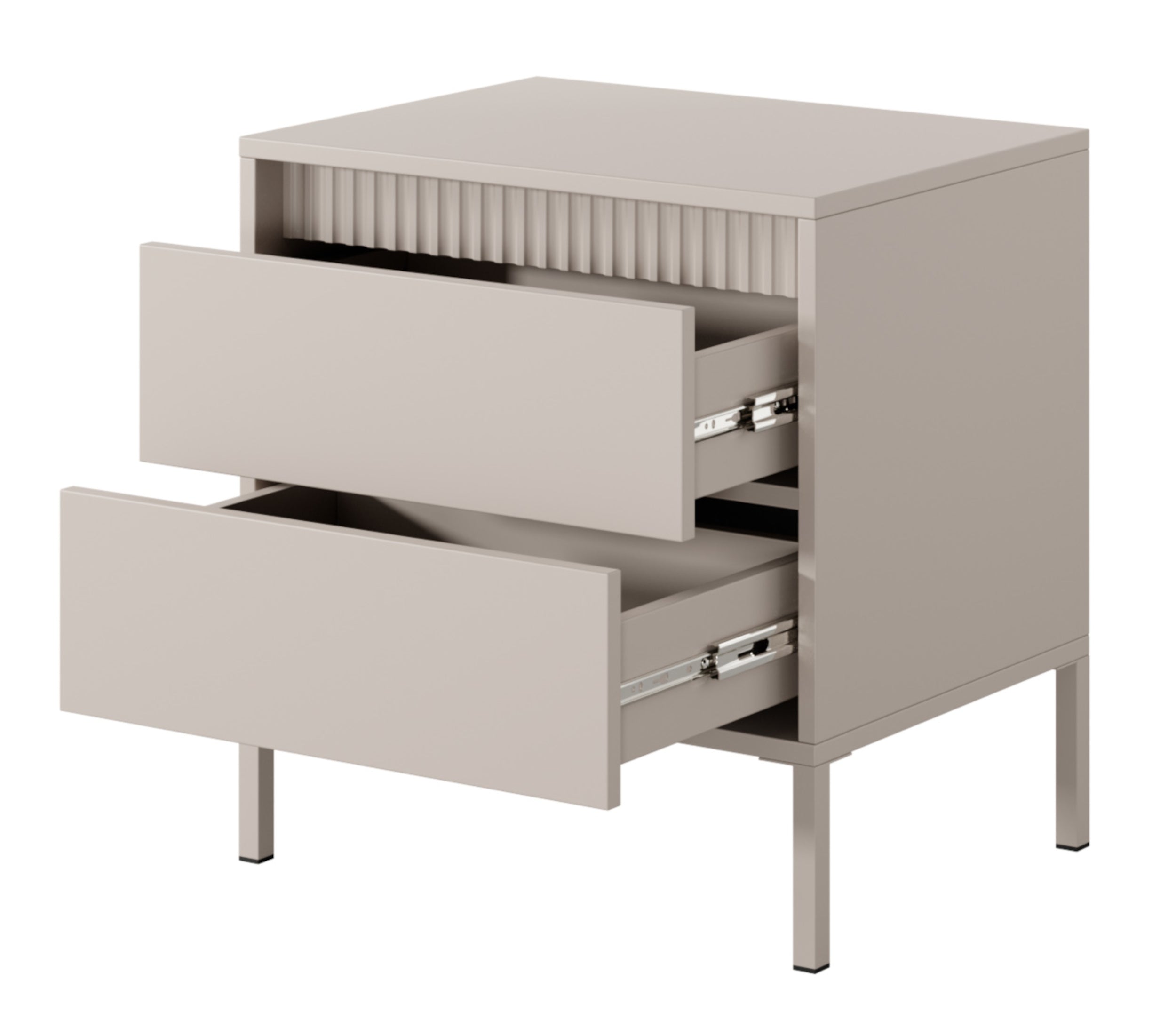 selsey-falsetto-nachttisch-mit-geriffelten-fronten-68-cm-beige-mit-schublade image 3