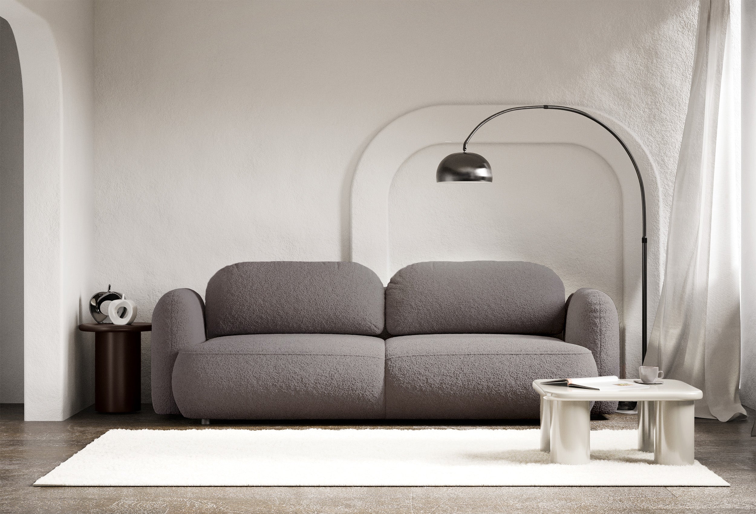 selsey-tvoya-3-sitzer-schlafsofa-ausklappbar-graubrauner-boucl image 2