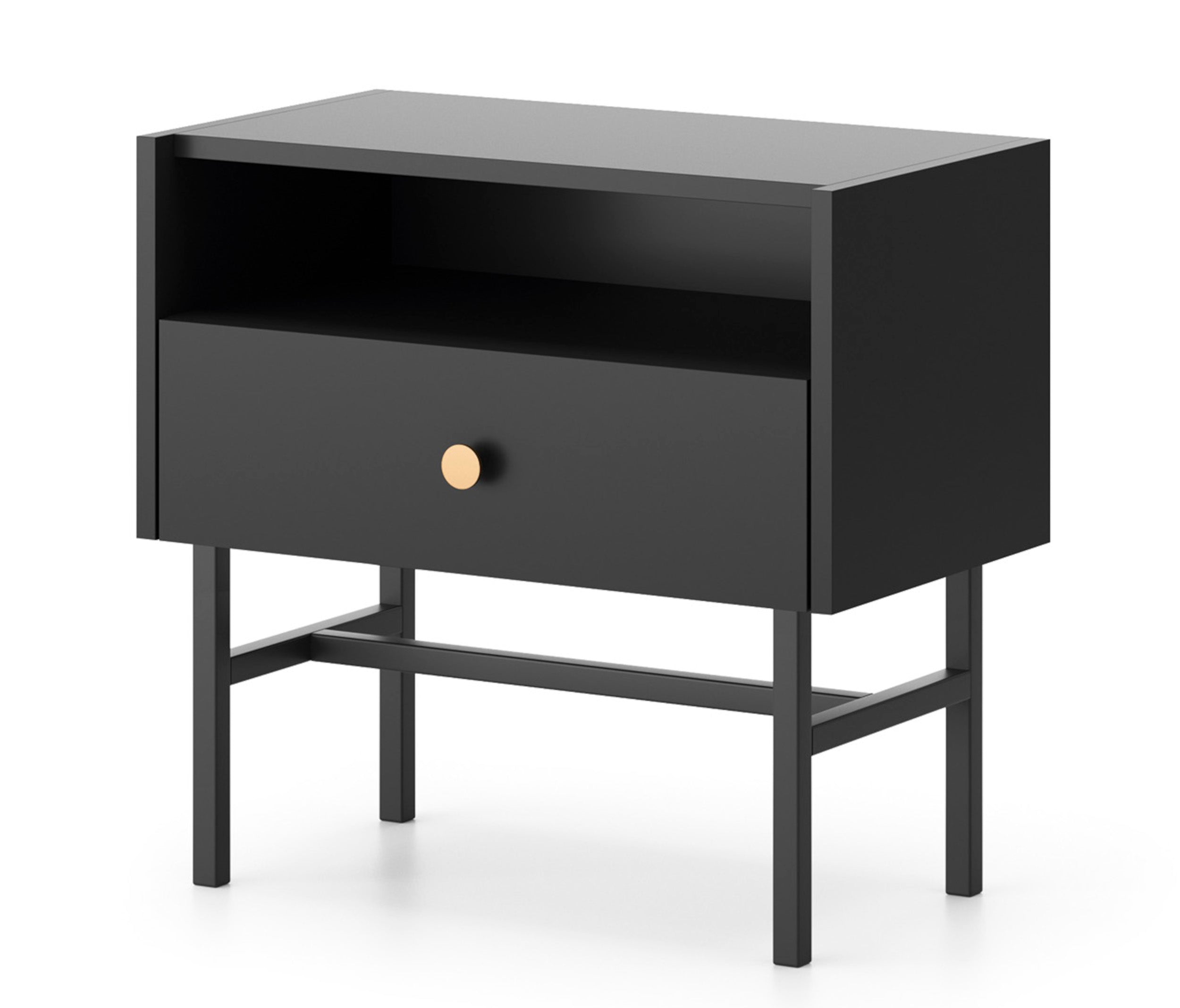 selsey-divenos-nachttisch-mit-schublade-54-cm-schwarz image 1
