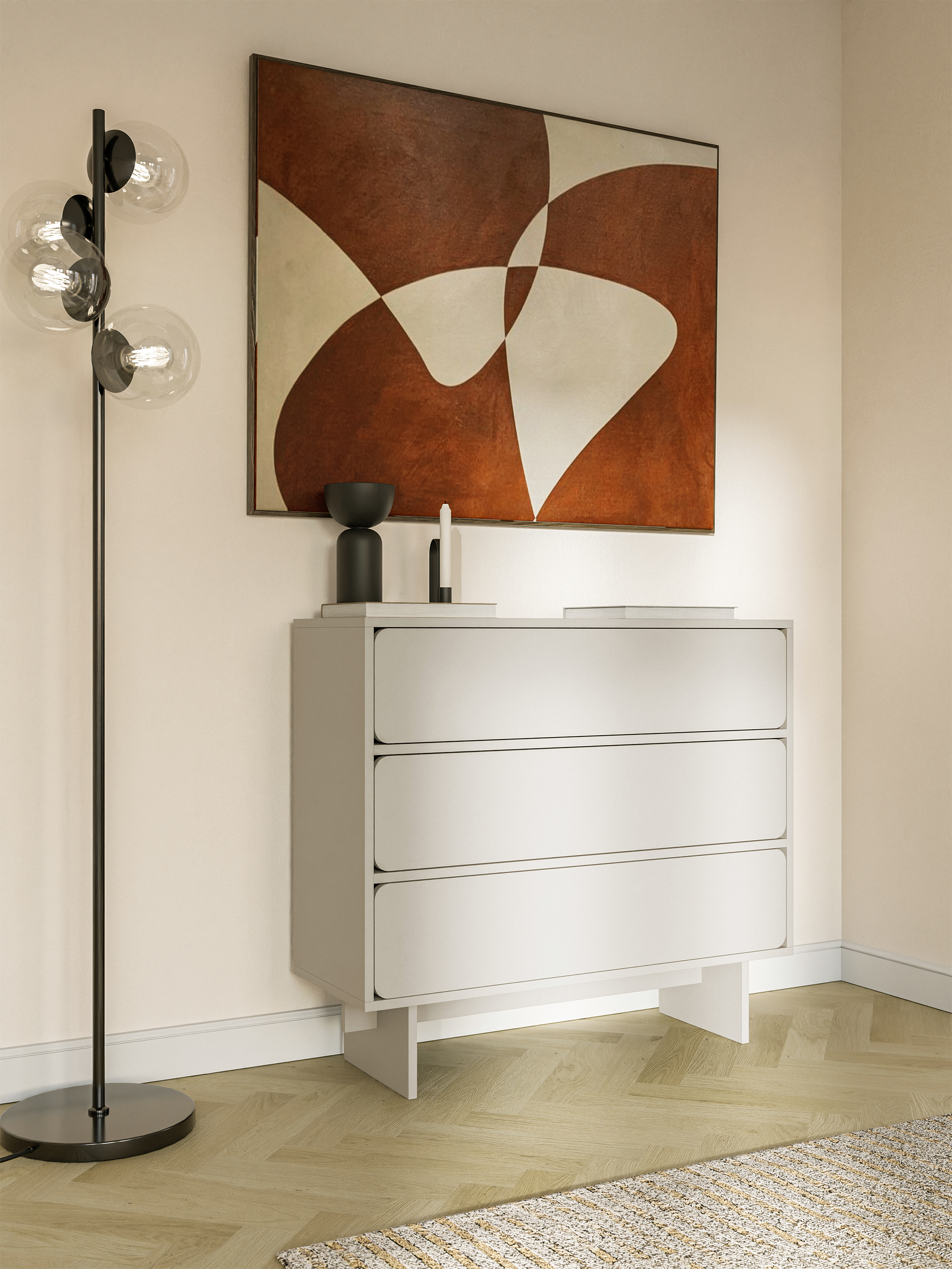 selsey-wuwu-kommode-mit-3-schubladen-101-cm-grau-beige image 3
