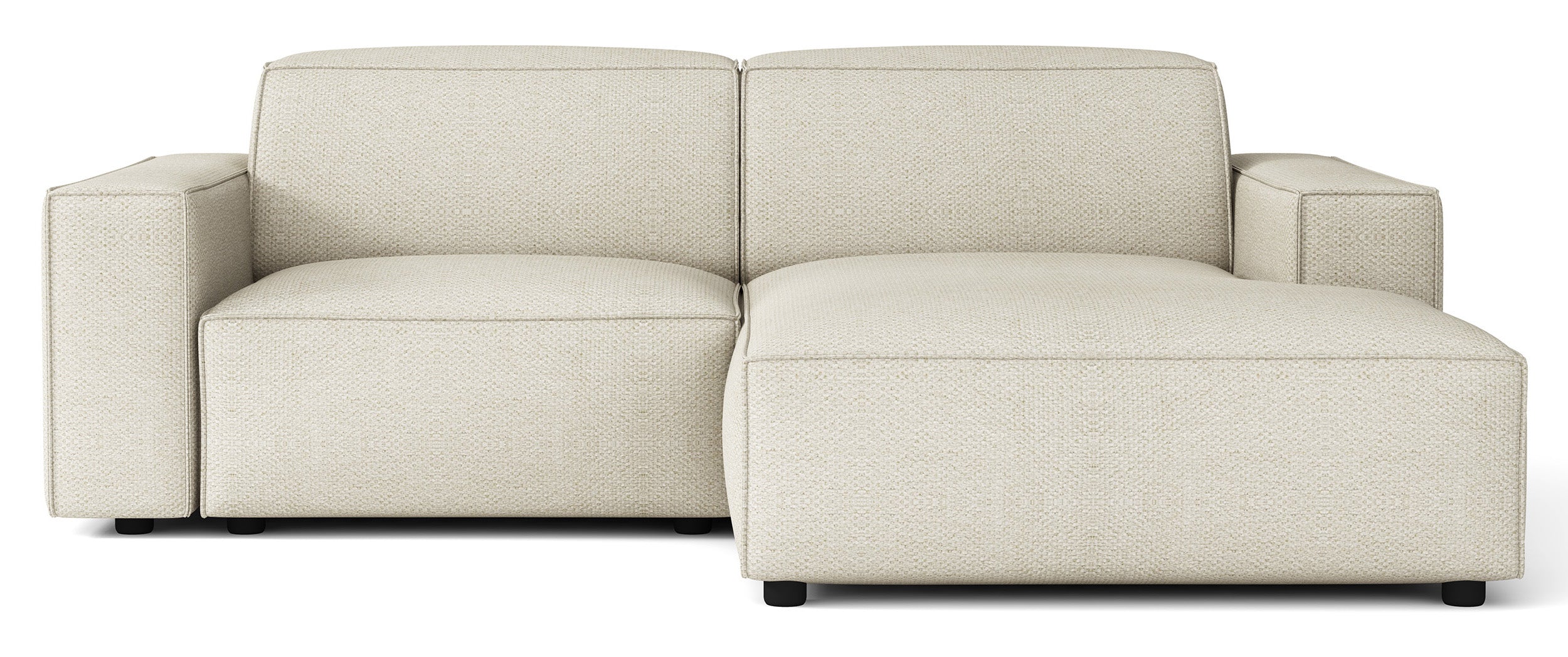 selsey-sellmo-modulares-ecksofa-rechts-l-form-klein-creme-chenille-hydrophob image 1