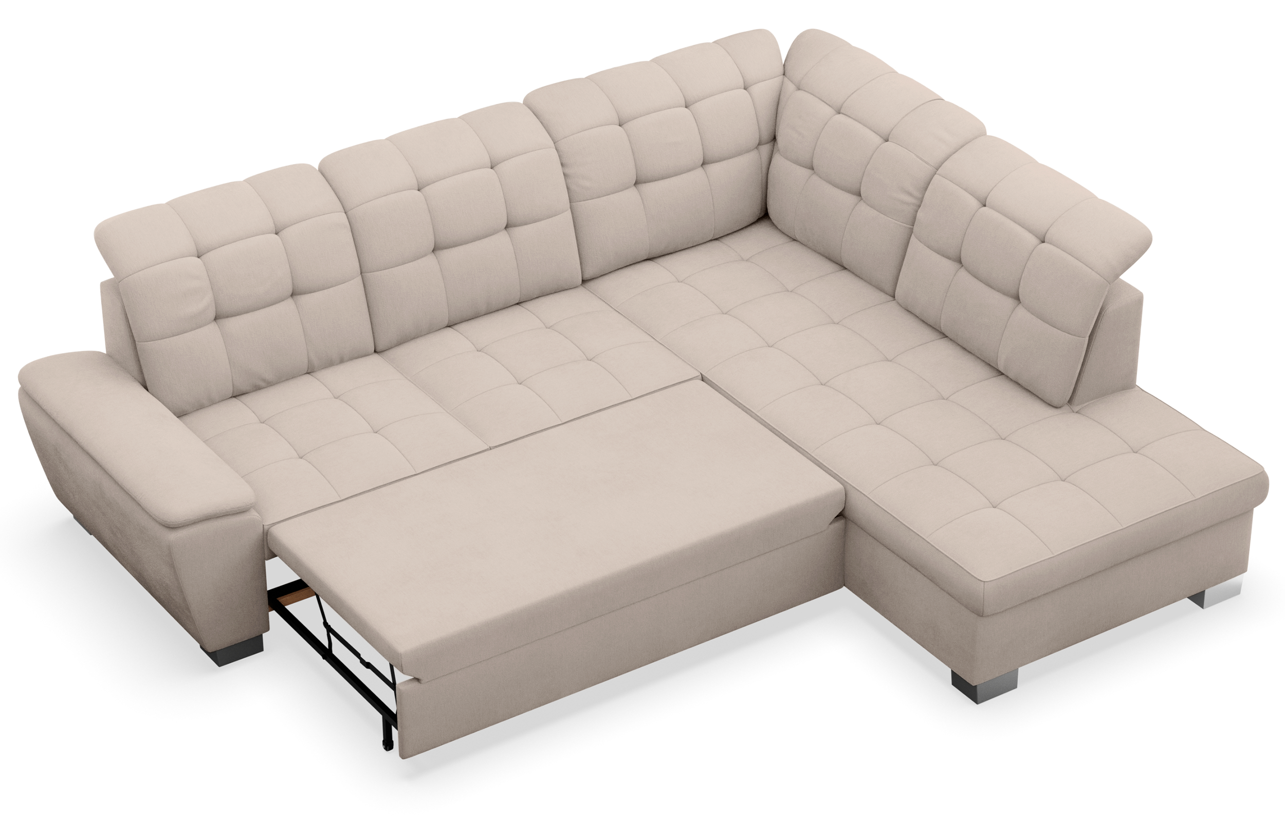 selsey-jamaal-ecksofa-mit-schlaffunktion-rechts-l-form-beige-flechtmuster-mit-st image 5