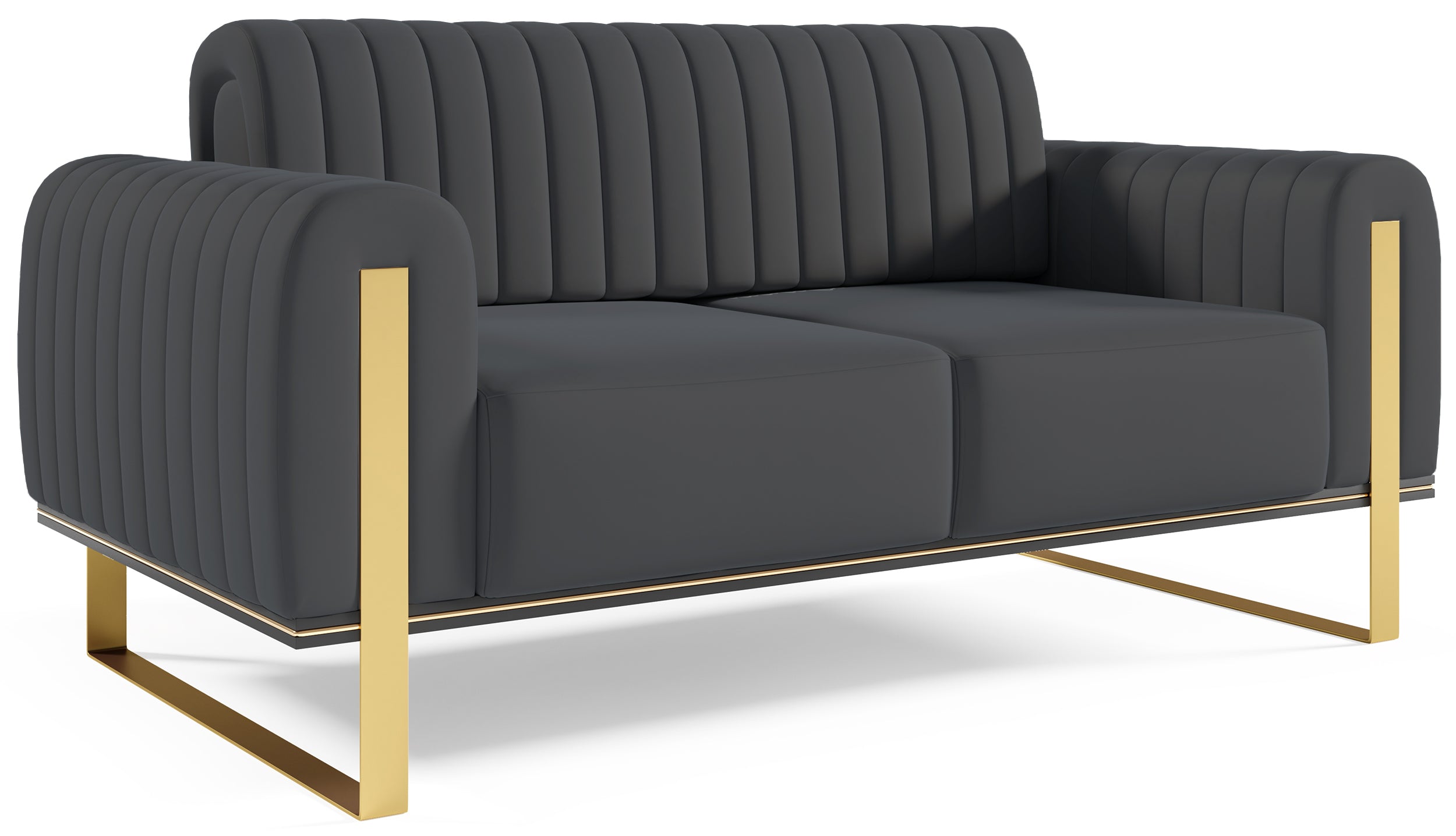 selsey-parissa-zweisitziges-sofa-grauer-samt image 5