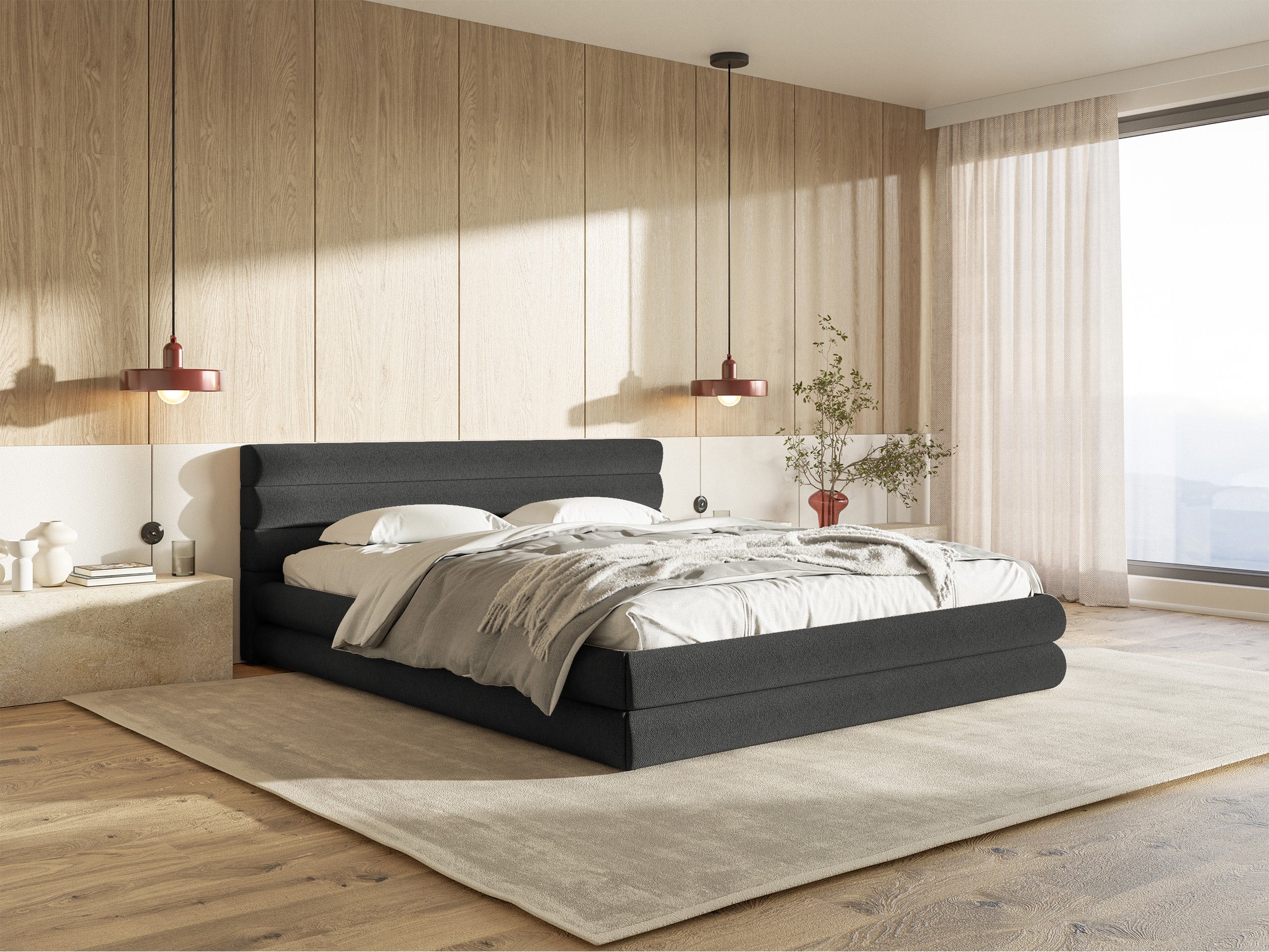 selsey-alegre-polsterbett-180x200-cm-mit-bettkasten-graphit-chenille-metallrahme image 2