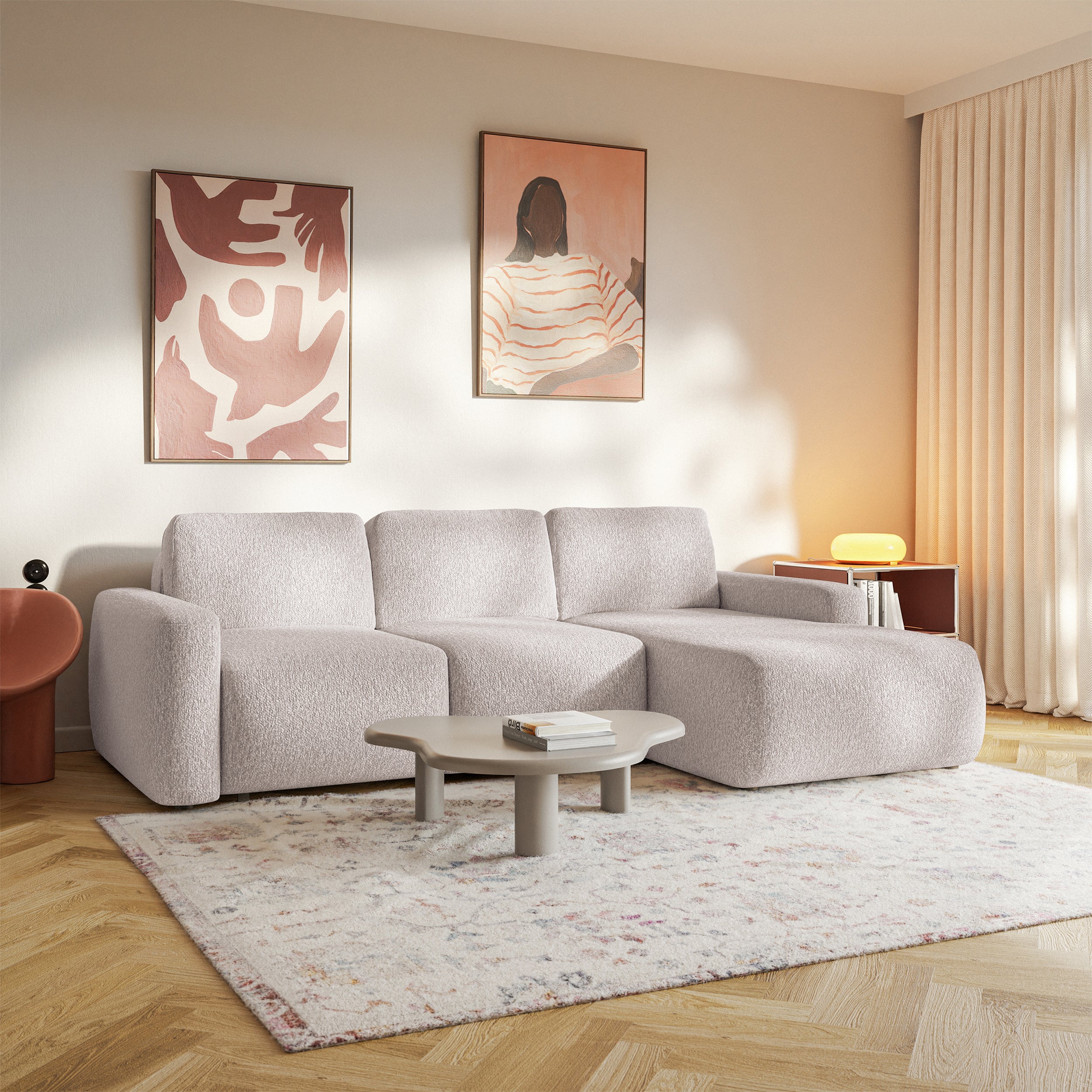 selsey-ecksofa-carnos-mini-l-form-rechts-beige-chenille-mit-schlaffunktion image 5