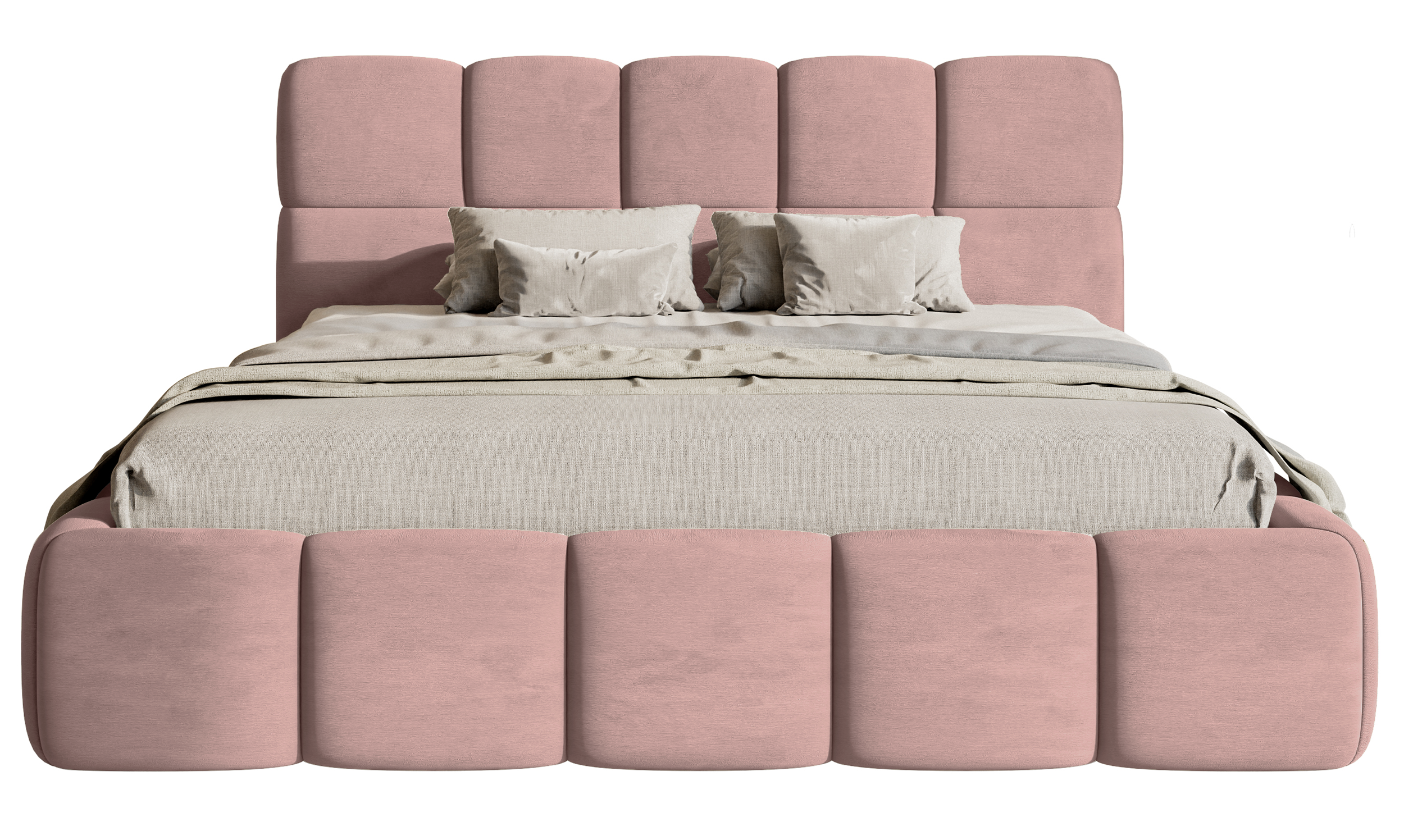 selsey-cloudy-gepolstertes-bett-160x200-cm-hellrosa-velours-wasserabweisend image 4