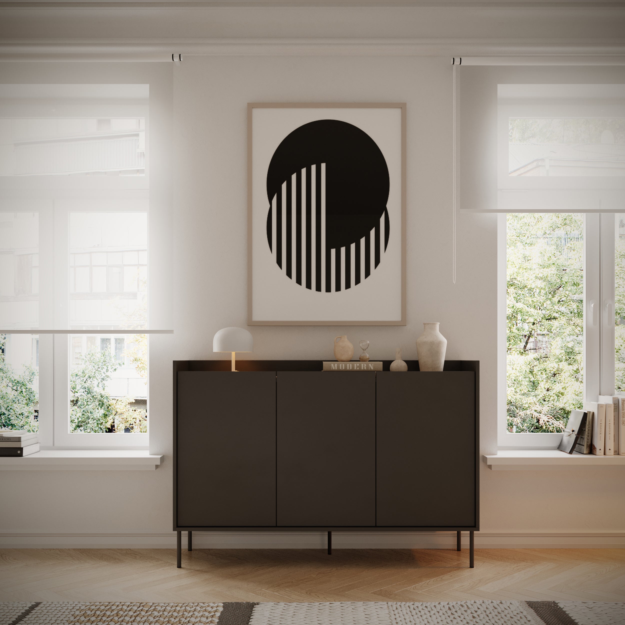 selsey-tovi-dreht-renschrank-140-cm-schwarz-wisconsin-nussbaum image 3