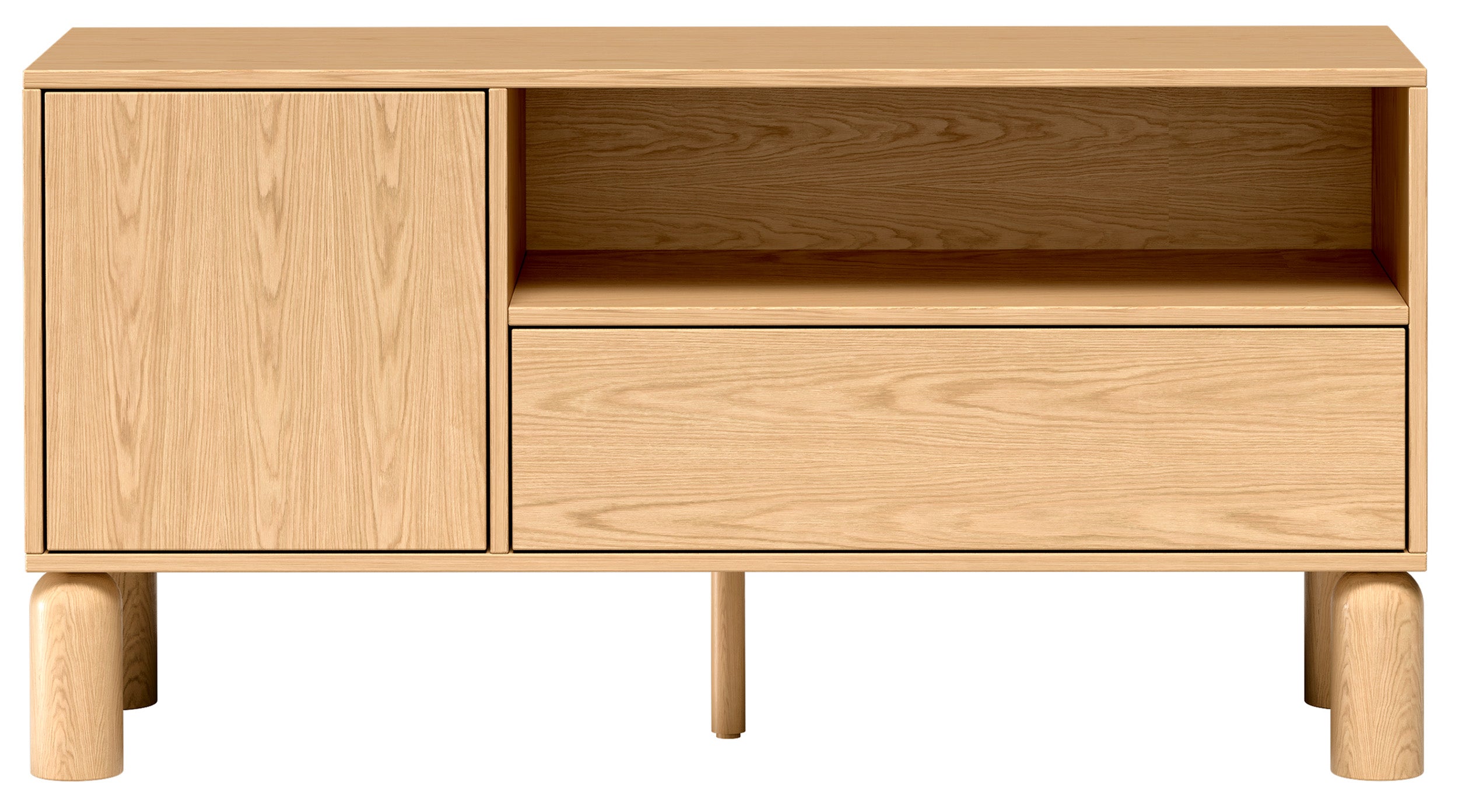 selsey-sanden-tv-schrank-120-cm-eiche-bookmatch-mit-schublade-und-nische image 5