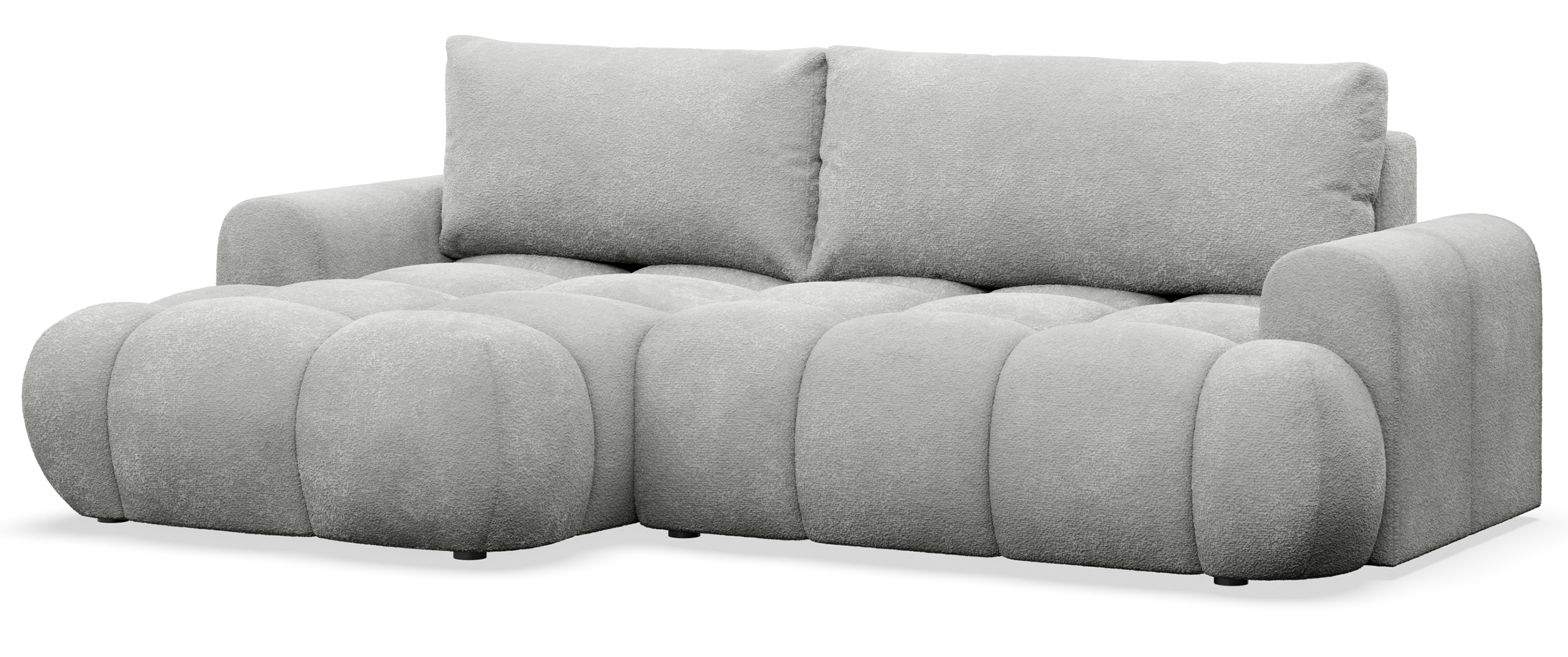 selsey-ombo-mini-ecksofa-mit-schlaffunktion-links-hellgrau-boucl-mit-stauraum image 5