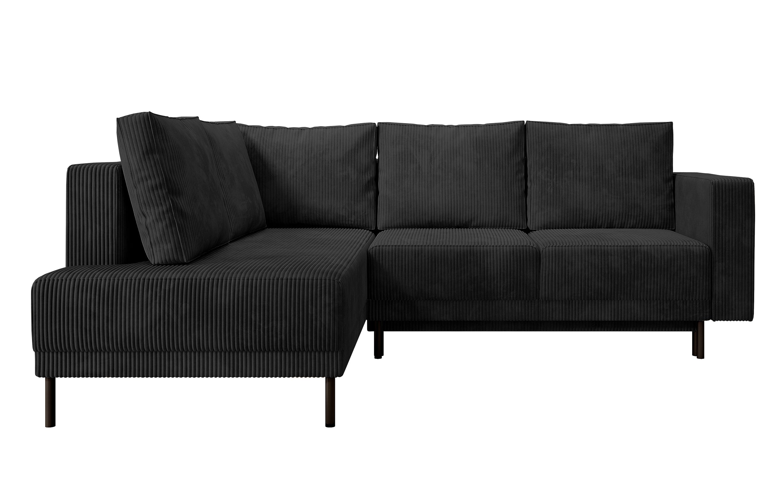 selsey-rodario-ecksofa-links-mit-schlaffunktion-und-bettkasten-schwarz-cord image 1