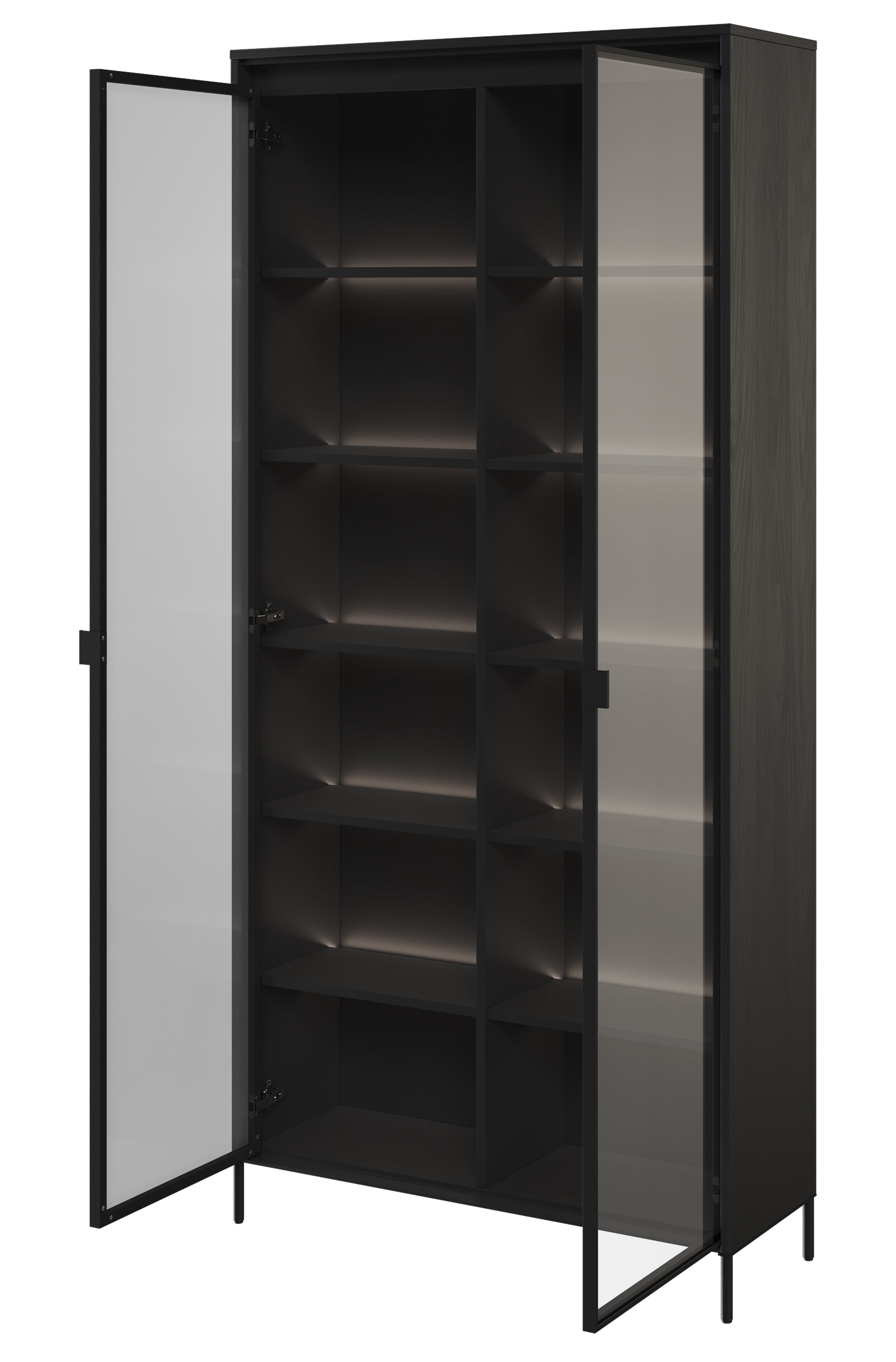selsey-trend-zweifl-geliger-schrank-vitrine-92-cm-schwarz-mit-led image 3