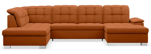selsey-jamaal-ecksofa-u-form-rechts-mit-schlaffunktion-und-stauraum-kupfer-samt image 1