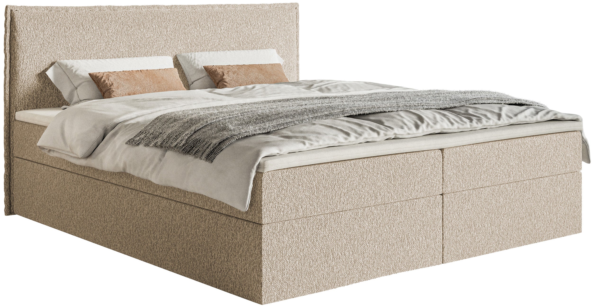 selsey-softie-kontinentalbett-140x200-cm-mit-stauraum-und-topper-hellbeiger-chen image 1