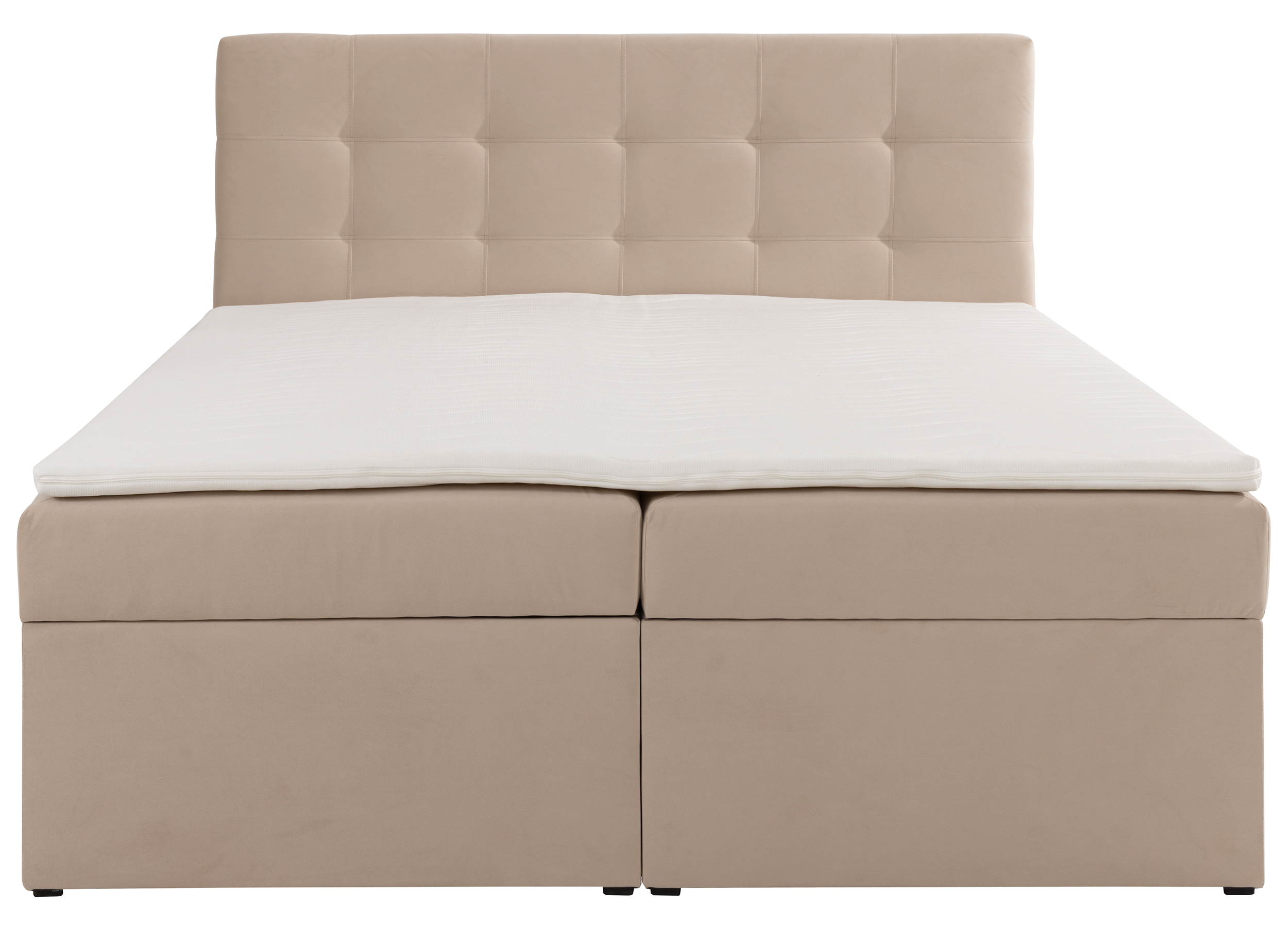 selsey-ronneo-kontinentales-bett-160x200-cm-mit-stauraum-und-topper-hellbeiger-s image 3