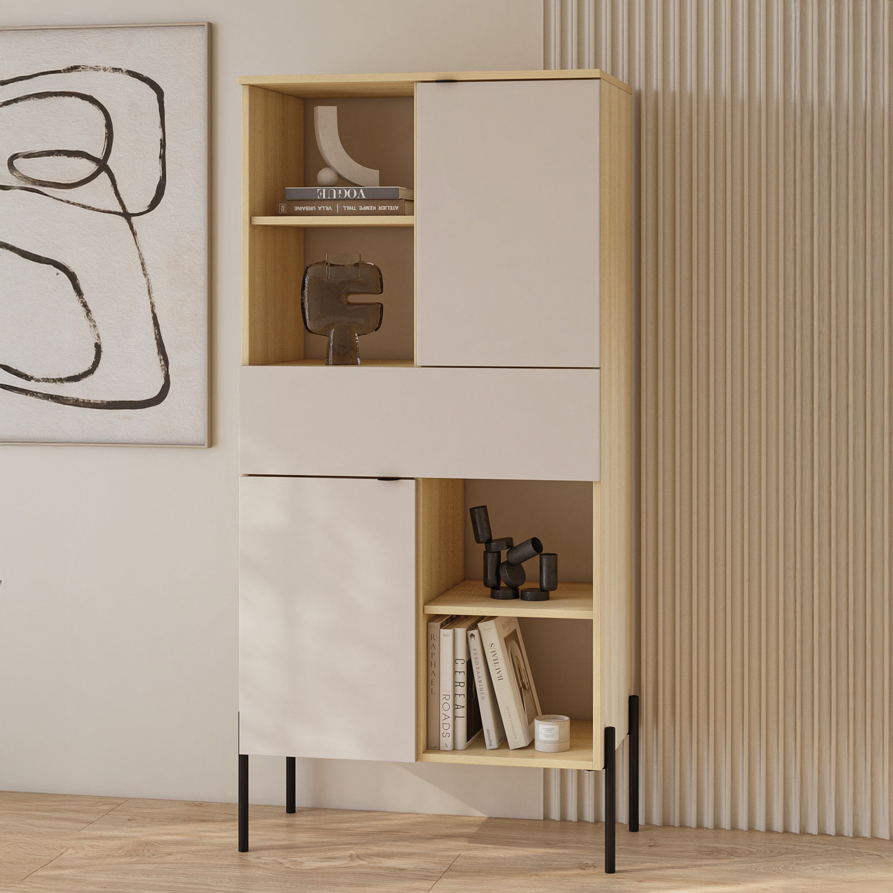 selsey-ore-sideboard-70-cm-zweit-rig-mit-schublade-lindberg-eiche-kaschmir image 2