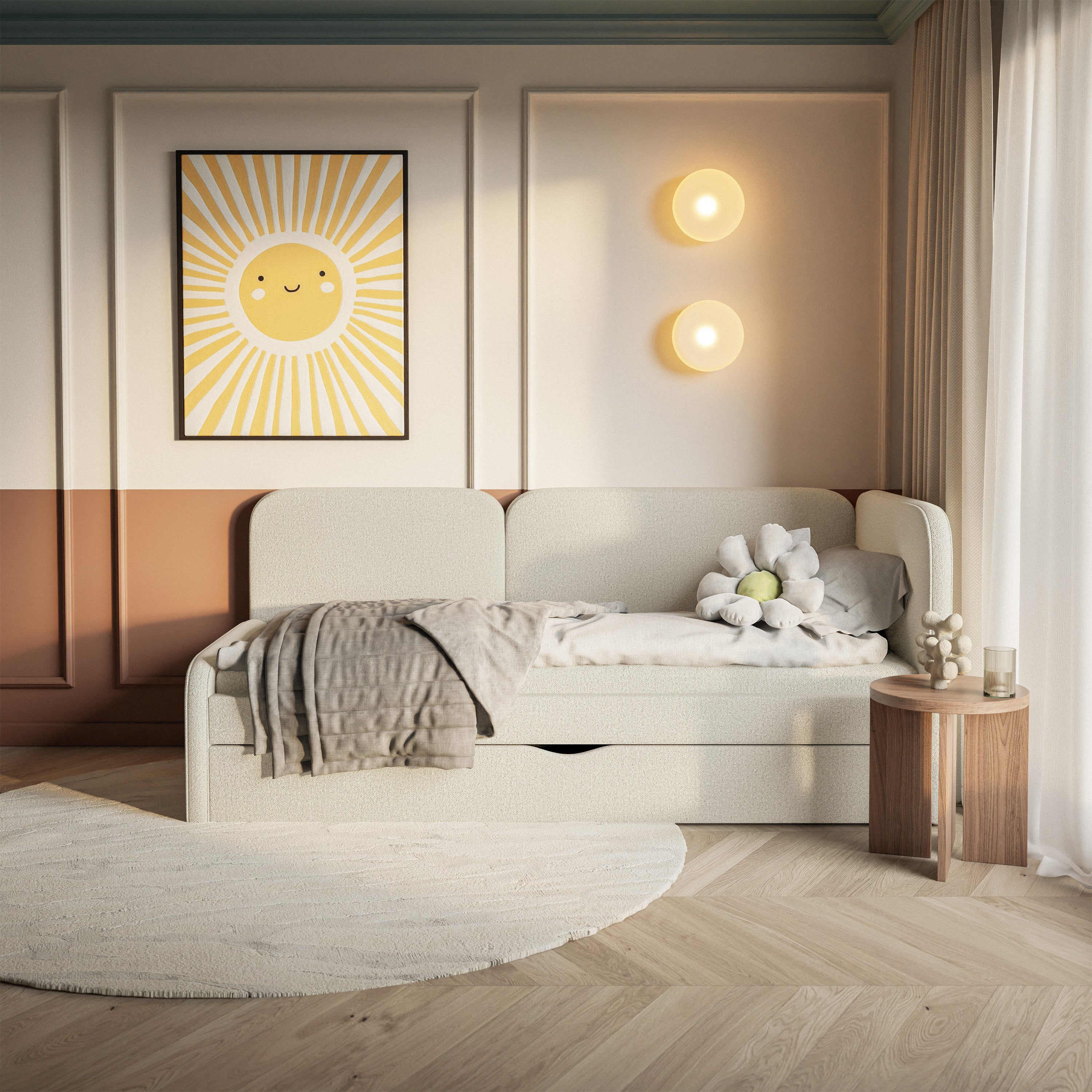 selsey-cuddy-jugendbett-90x200-cm-rechtsseitig-mit-matratze-und-stauraum-hellbei image 3