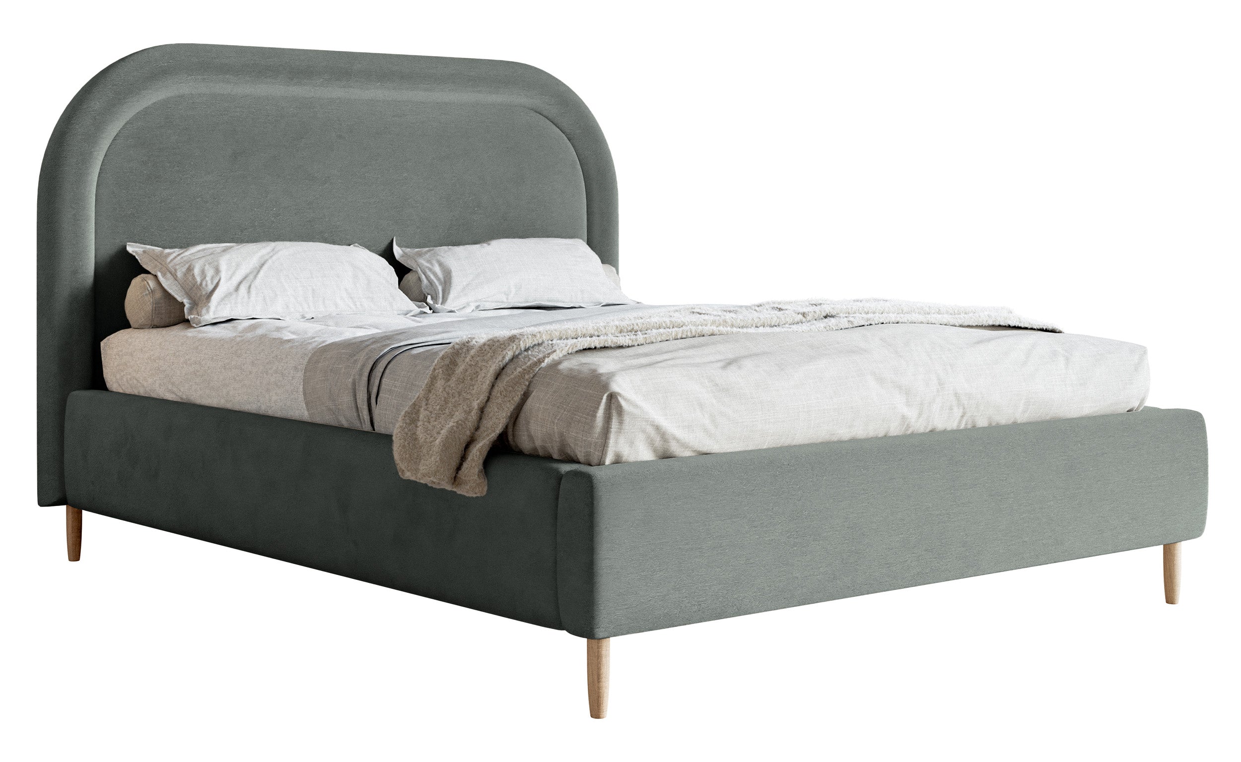 selsey-loreo-gepolstertes-bett-160x200-cm-mit-stauraum-grauer-wasserabweisender- image 1