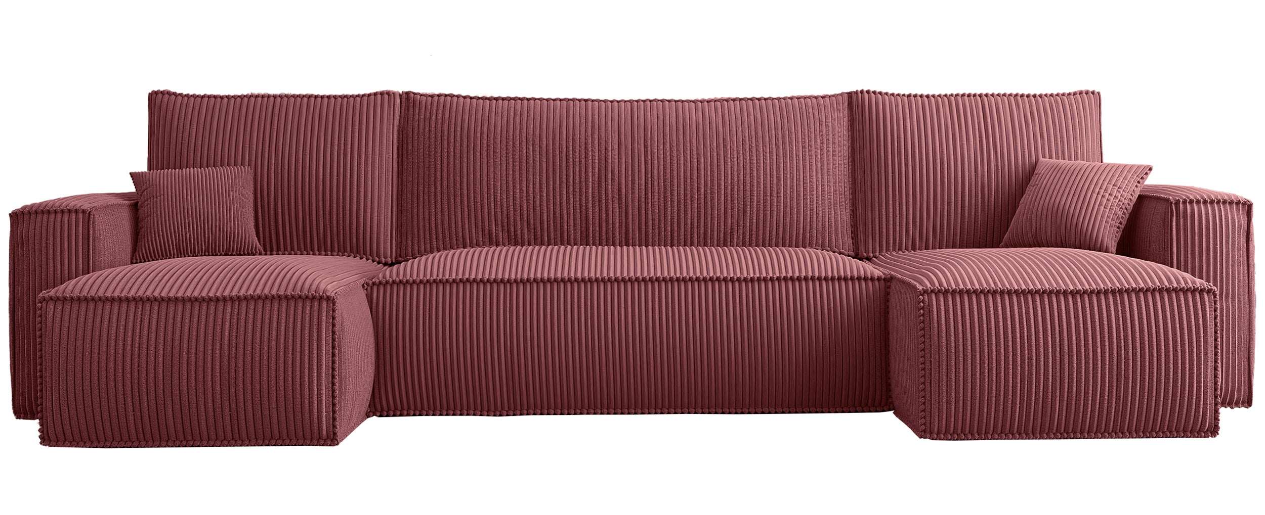selsey-scarlo-u-f-rmige-eckcouch-mit-schlaffunktion-und-stauraum-dunkelrosa-cord image 1