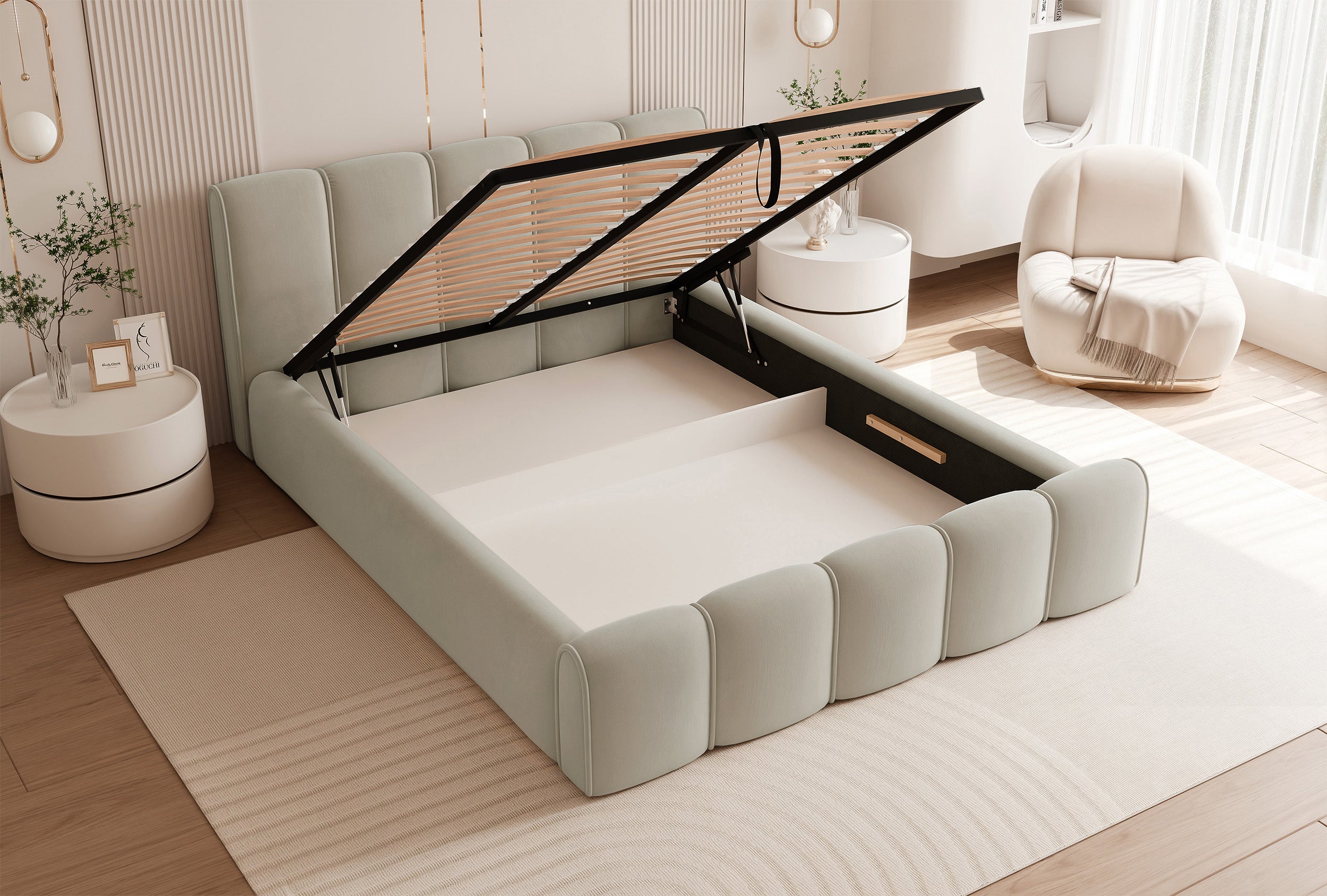 selsey-moenne-polsterbett-160x200-cm-mit-stauraum-beige-velours-wasserabweisend- image 3