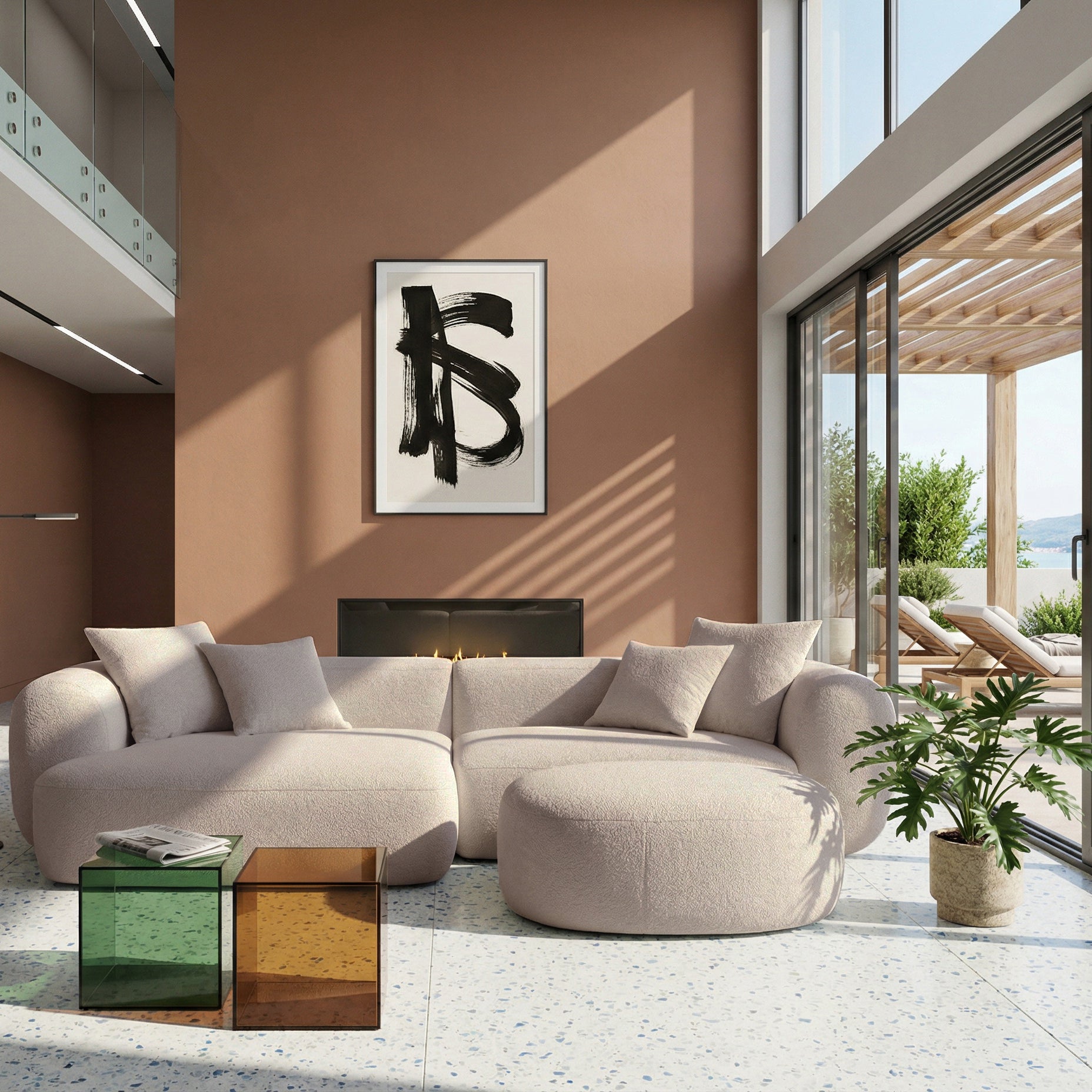 selsey-baomi-ecksofa-l-links-mit-hocker-hellbeige-chenille-modular image 2